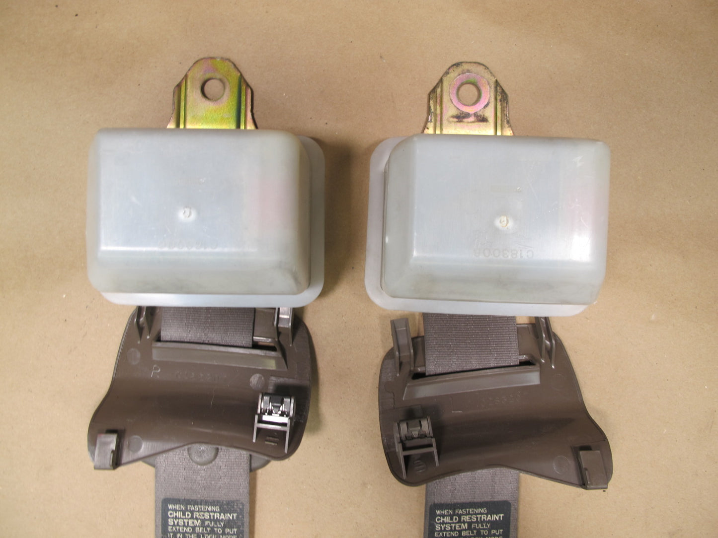 92-00 LEXUS SC300 SC400 REAR RIGHT & LEFT SIDE SEATBELT RETRACTOR SET OEM