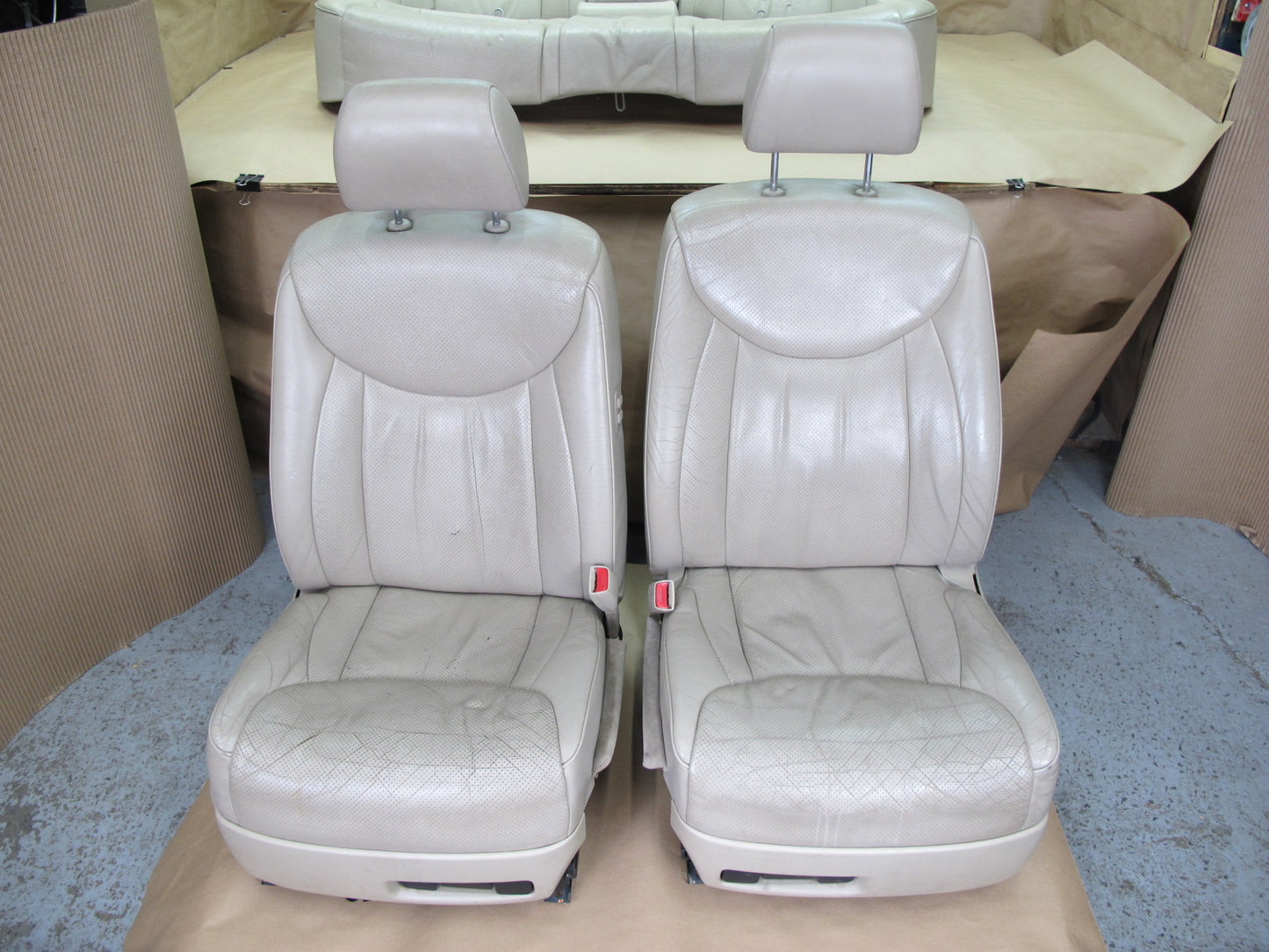 01-03 Lexus UCF30L LS430 Front & Rear Left & Right Leather Seat Set OEM