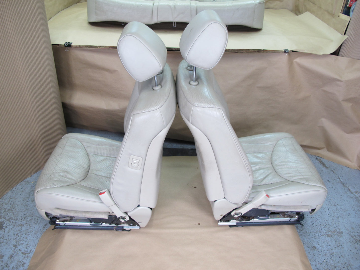 01-03 Lexus UCF30L LS430 Front & Rear Left & Right Leather Seat Set OEM