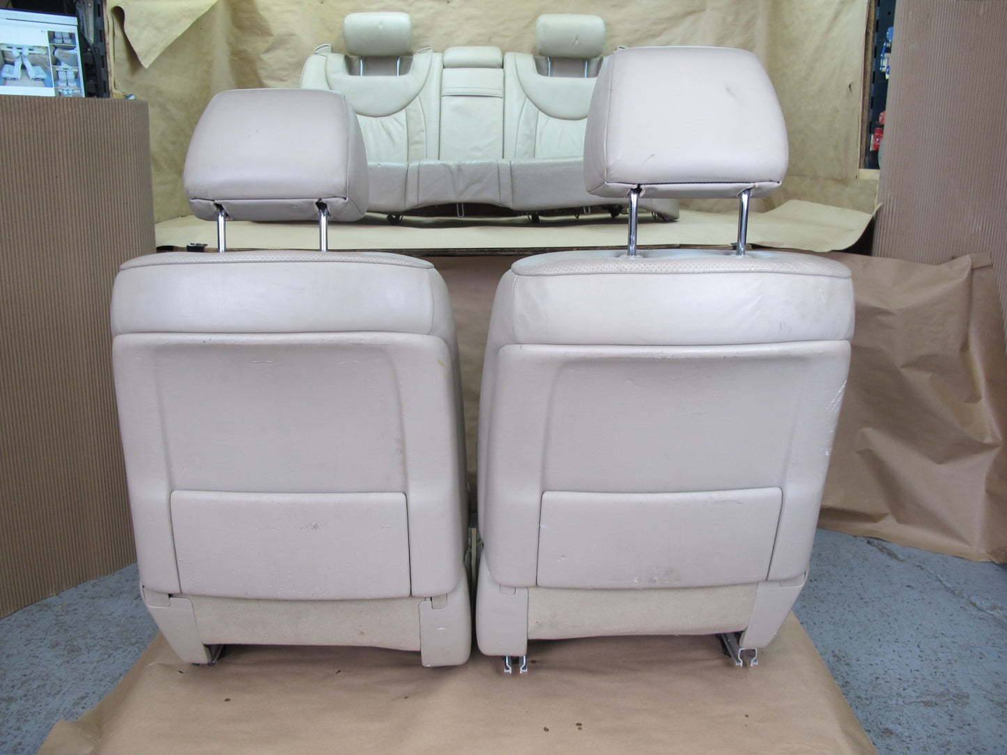 01-03 Lexus UCF30L LS430 Front & Rear Left & Right Leather Seat Set OEM