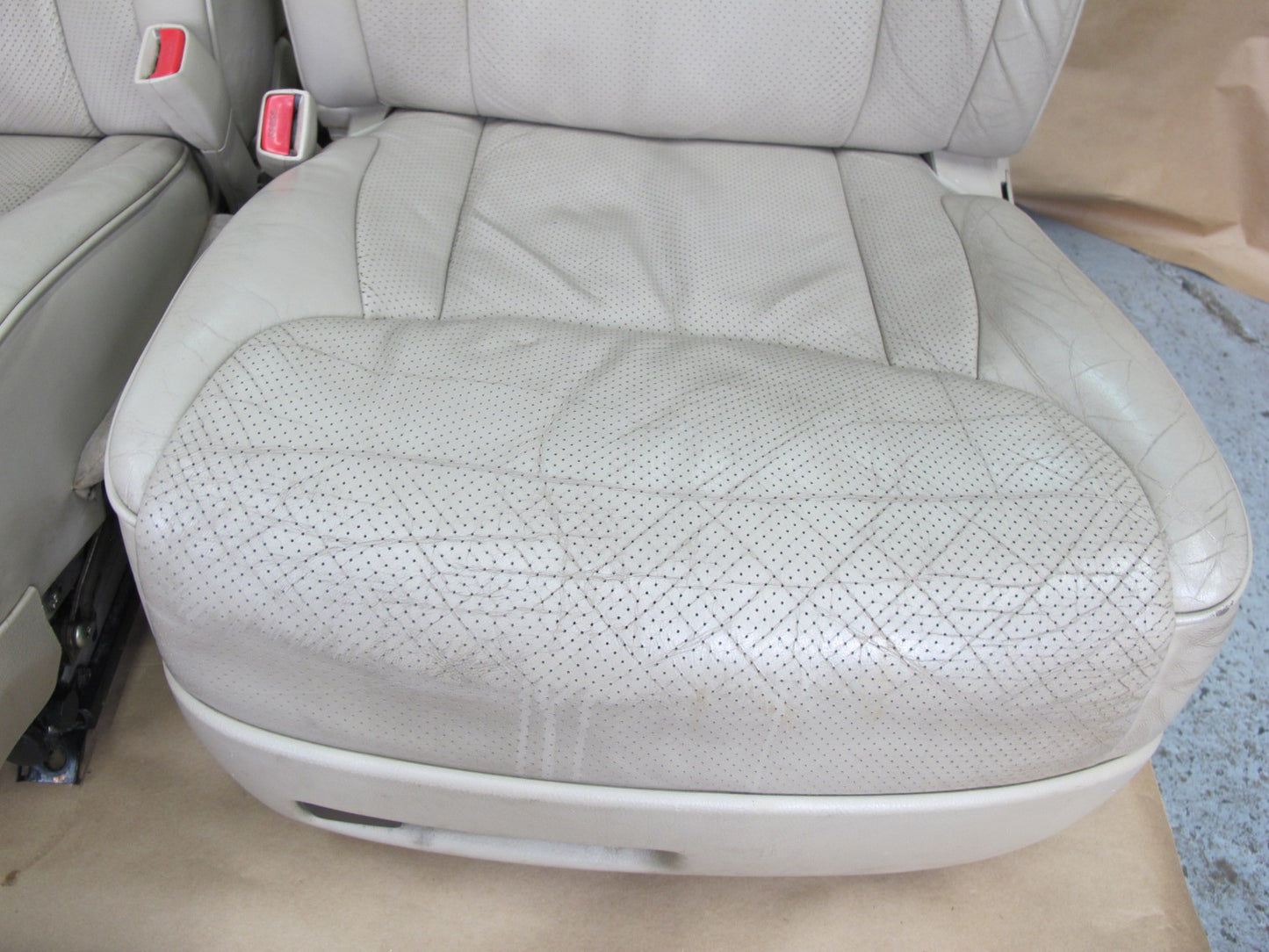 01-03 Lexus UCF30L LS430 Front & Rear Left & Right Leather Seat Set OEM