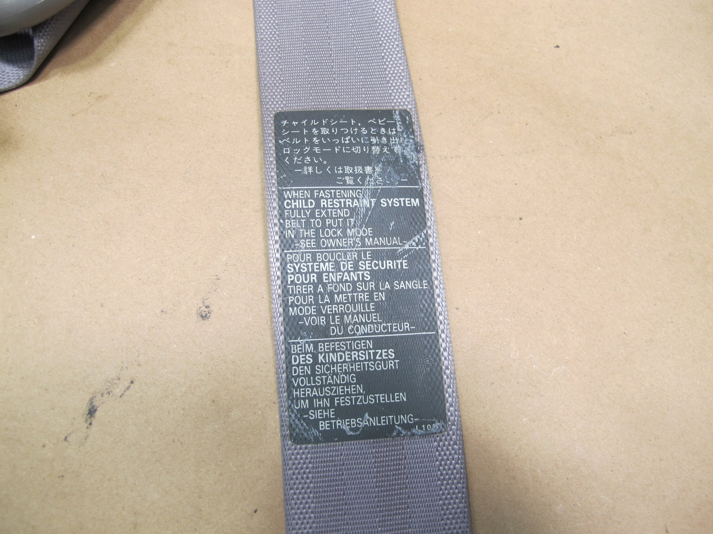 03-05 LEXUS LX470 REAR 3RD ROW RIGHT & LEFT SIDE SEATBELT RETRACTOR SET OEM
