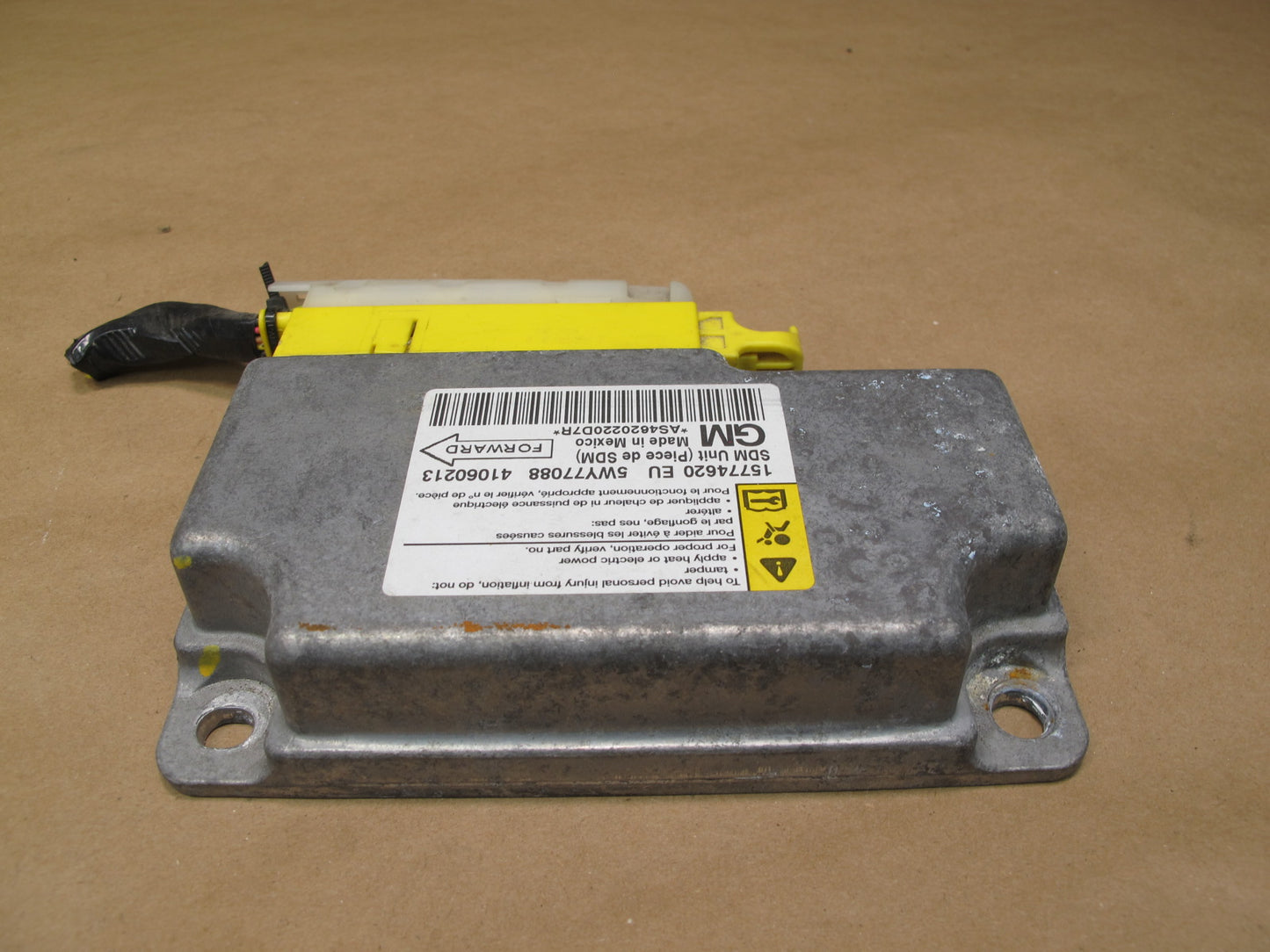 06-09 PONTIAC SOLSTICE SRS AIRBAG CONTROL MODULE UNIT 15774620 OEM
