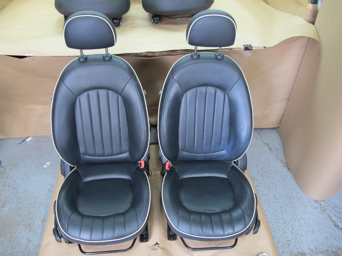 11-13 Mini Cooper R60 Countryman Set of 4 Front & Rear Leather Seat OEM