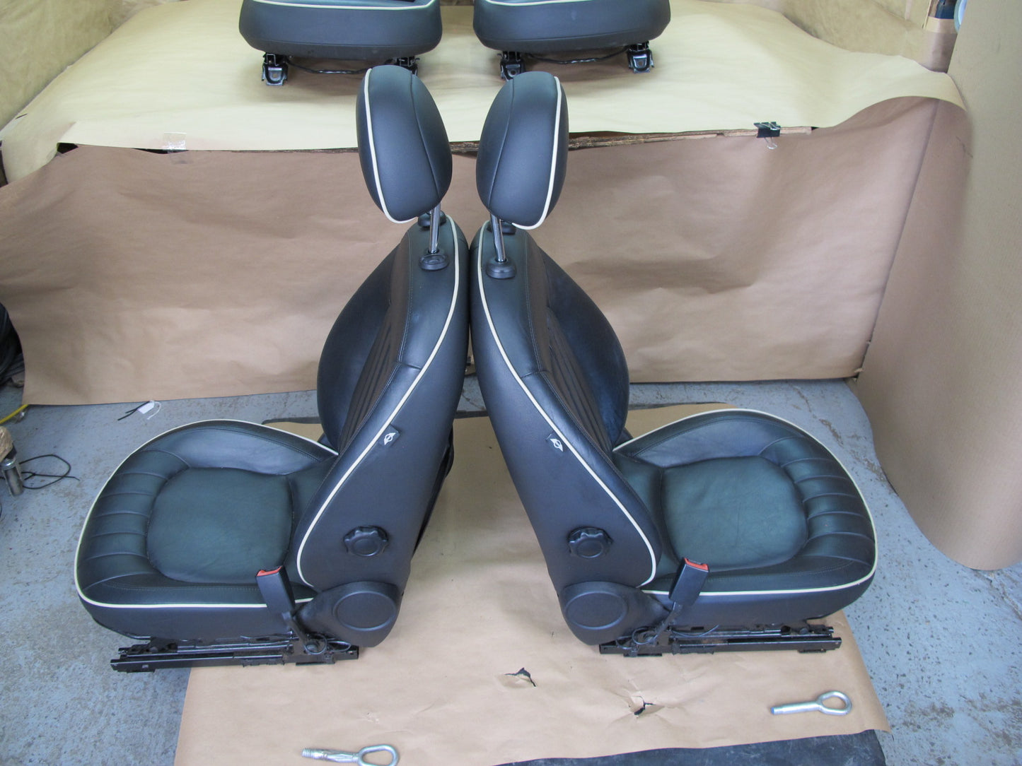 11-13 Mini Cooper R60 Countryman Set of 4 Front & Rear Leather Seat OEM