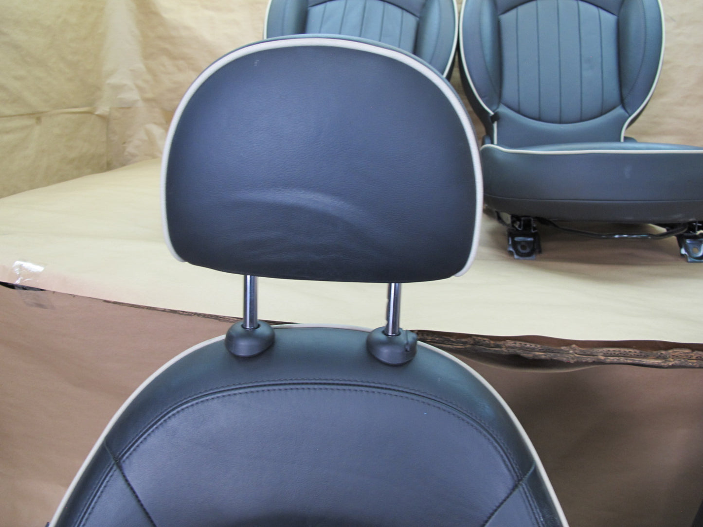 11-13 Mini Cooper R60 Countryman Set of 4 Front & Rear Leather Seat OEM