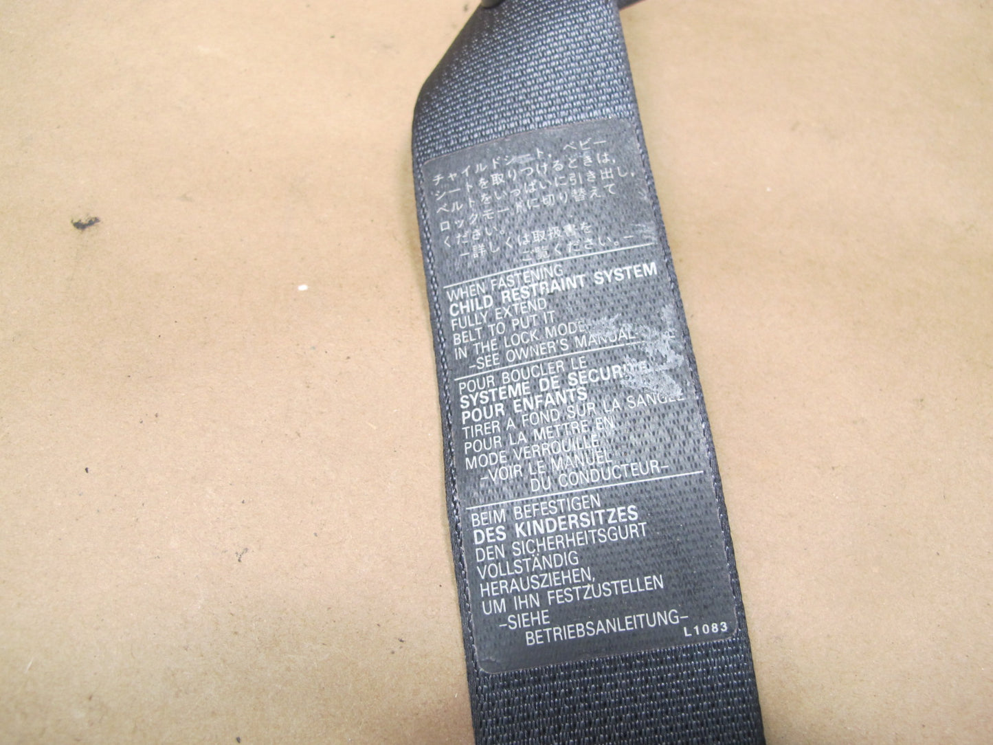 01-05 LEXUS GS300 GS430 REAR LEFT CENTER RIGHT SIDE SEATBELT RETRACTOR SET OEM