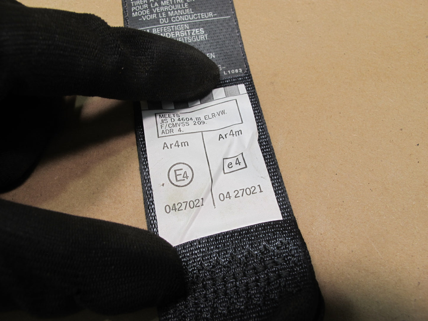 01-05 LEXUS GS300 GS430 REAR LEFT CENTER RIGHT SIDE SEATBELT RETRACTOR SET OEM