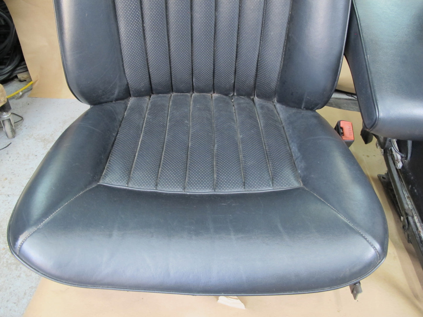 86-91 Mercedes W126 560SEL Front & Rear Left & Right Leather Seat Set OEM
