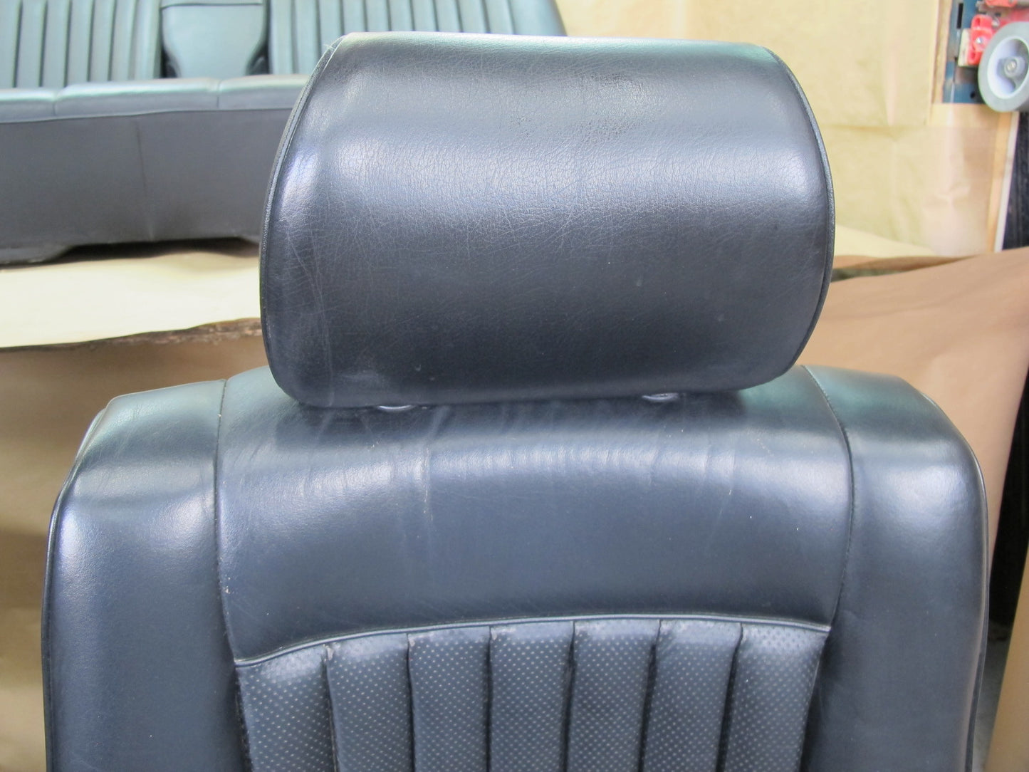 86-91 Mercedes W126 560SEL Front & Rear Left & Right Leather Seat Set OEM