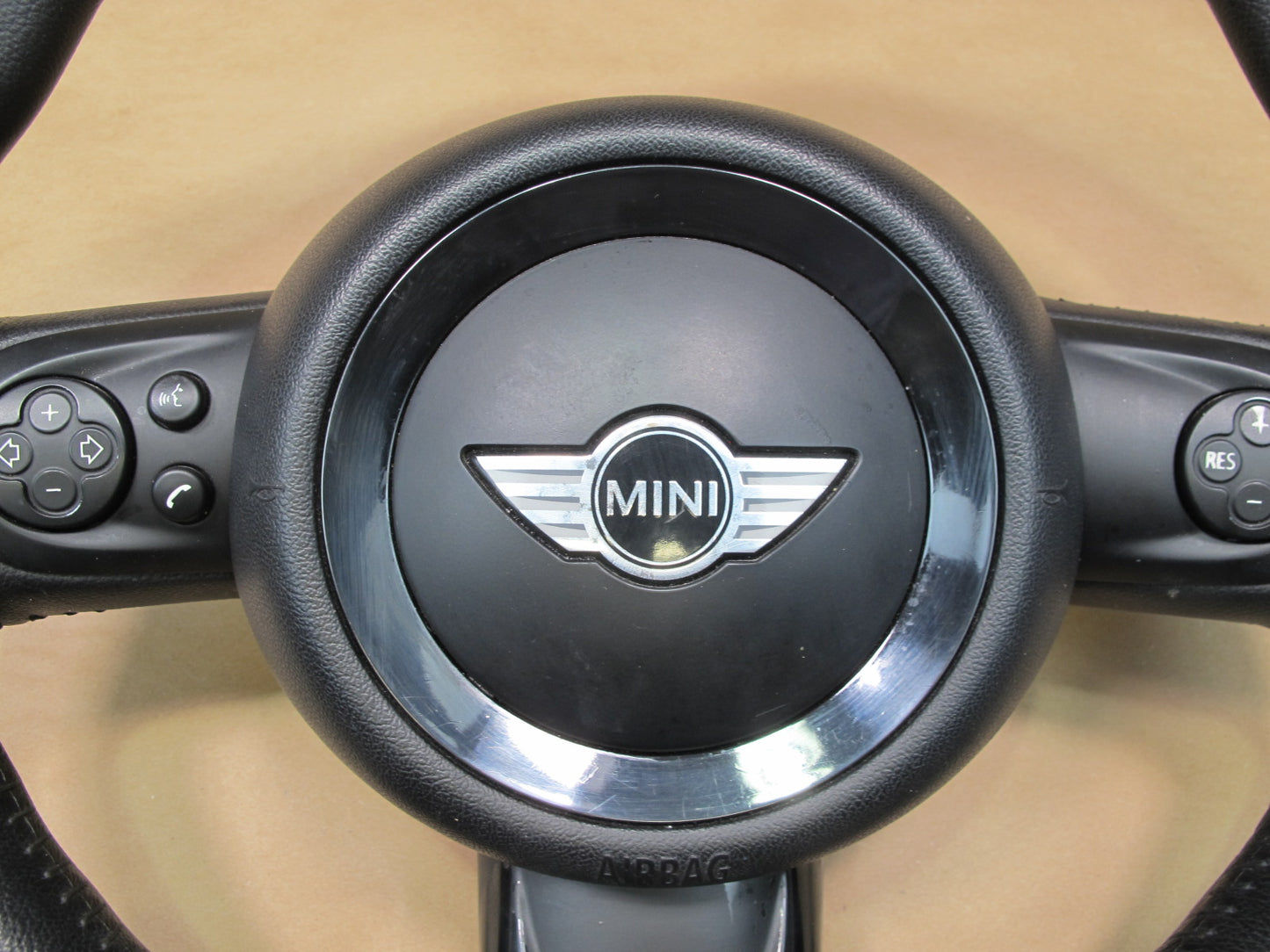 11-16 MINI R60 COUNTRYMAN FRONT LEFT DRIVER SIDE STEERING WHEEL W/ SRS AIRBAG OEM