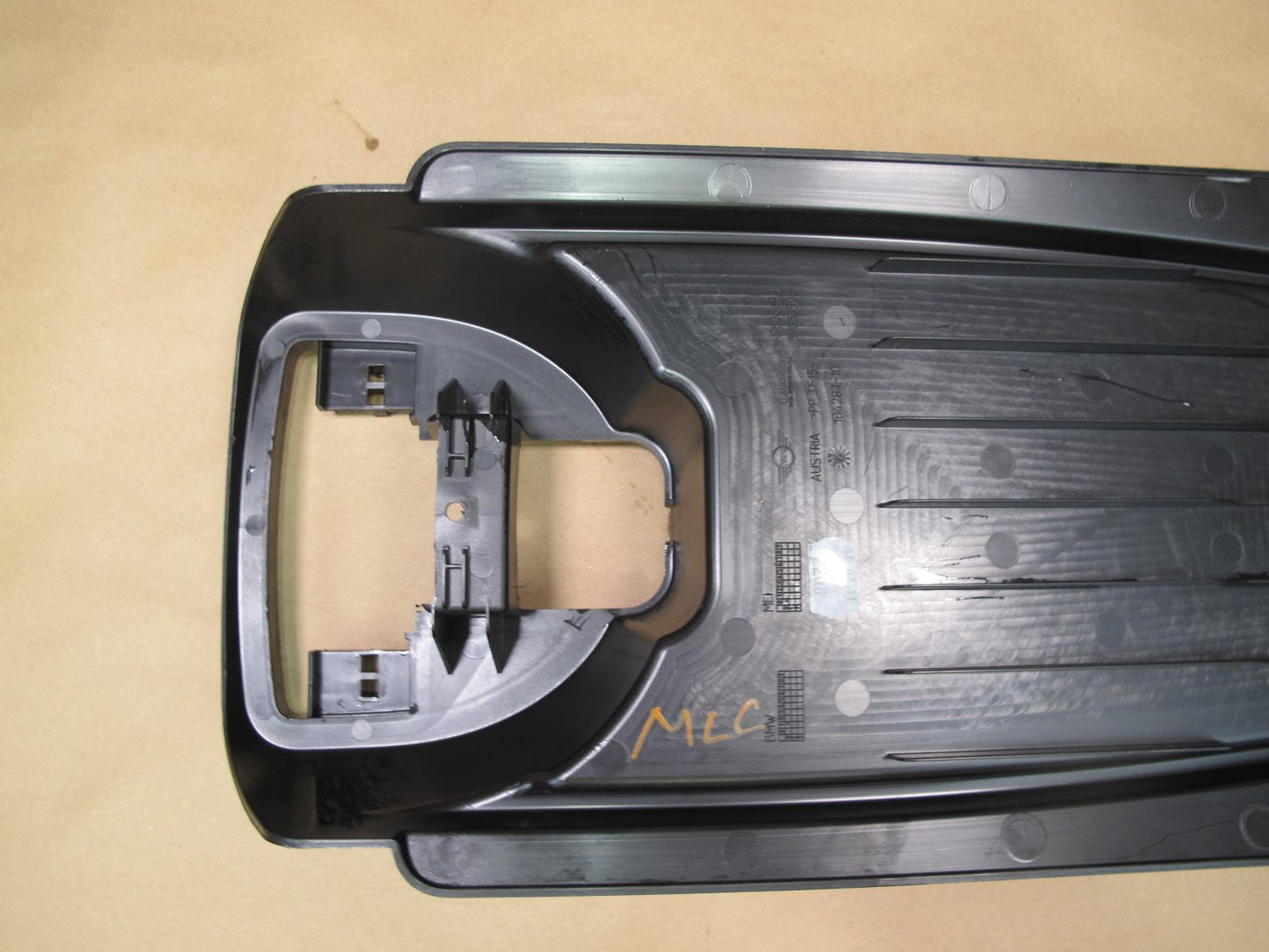 12-13 Mini Cooper R60 Rear Center Console Trim Cover Rail Support Bracket OEM