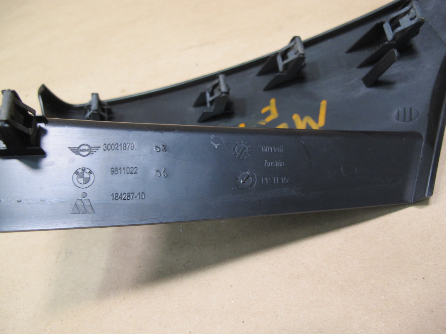 11-16 Mini Cooper R60 Set of 2 Instrument Panel Dash Trim Cover Panel OEM