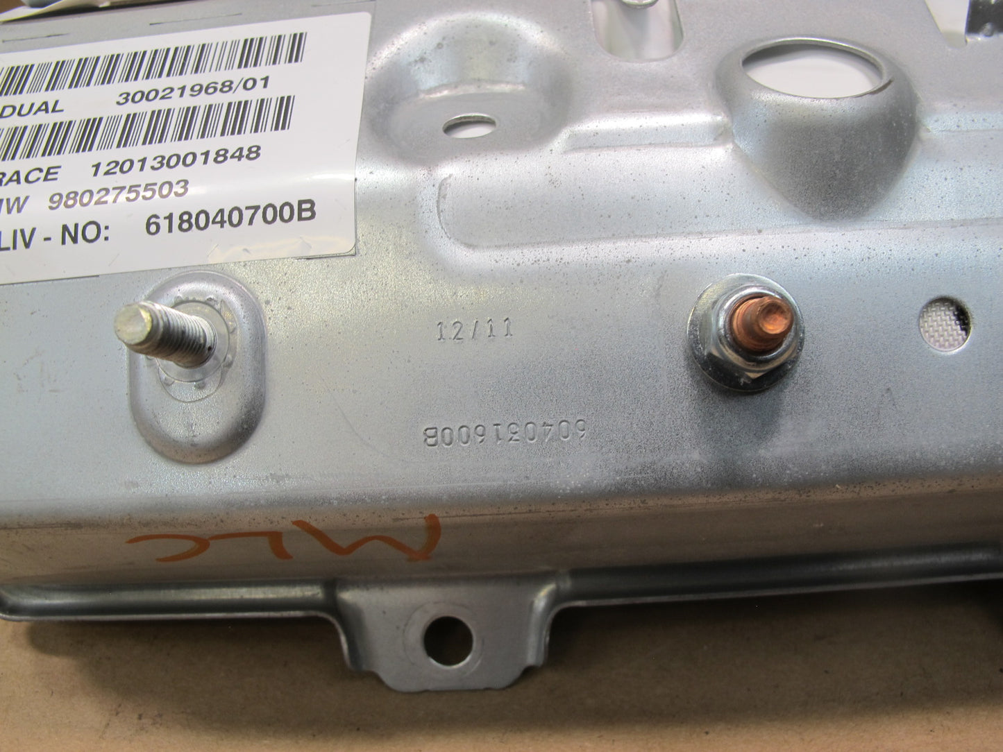 11-16 MINI R60 COUNTRYMAN FRONT RIGHT PASSENGER SIDE DASH SRS AIRBAG OEM