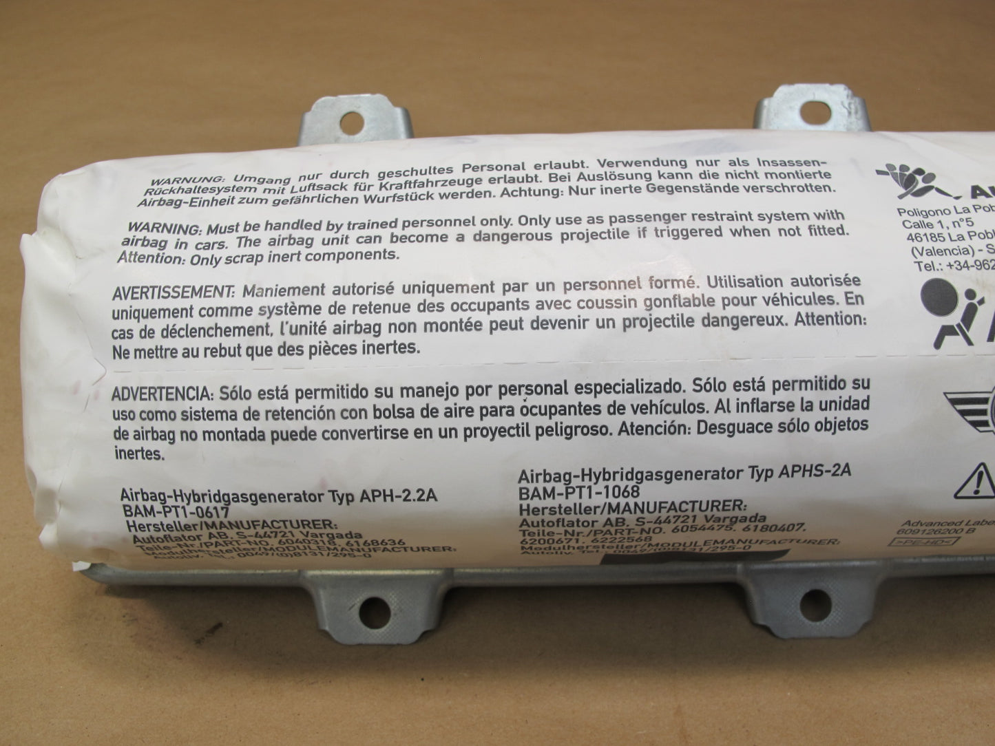11-16 MINI R60 COUNTRYMAN FRONT RIGHT PASSENGER SIDE DASH SRS AIRBAG OEM