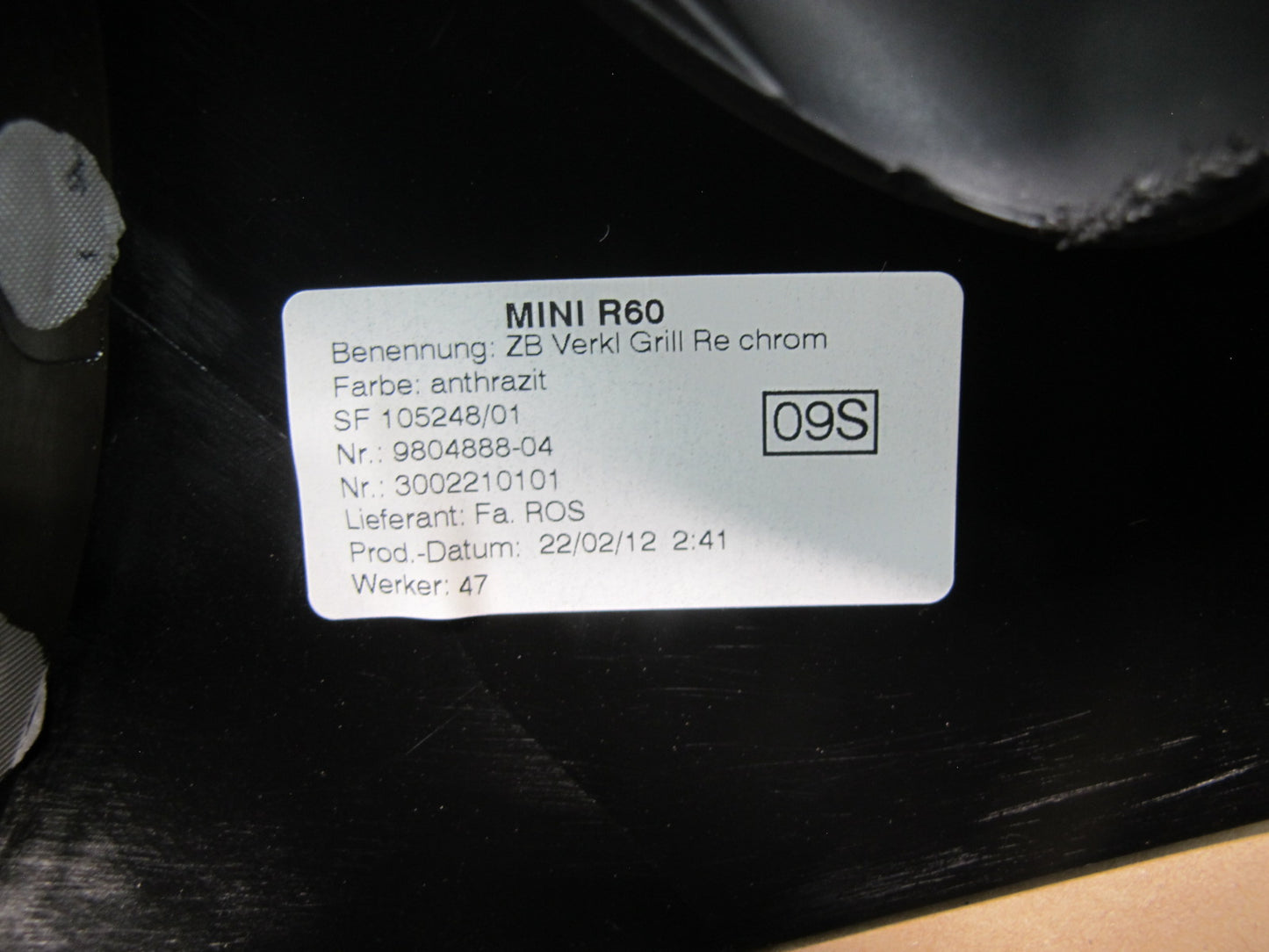 11-16 Mini Cooper S R60 Dash Speedo Air Vent Trim Bezel Cover Panel Set OEM