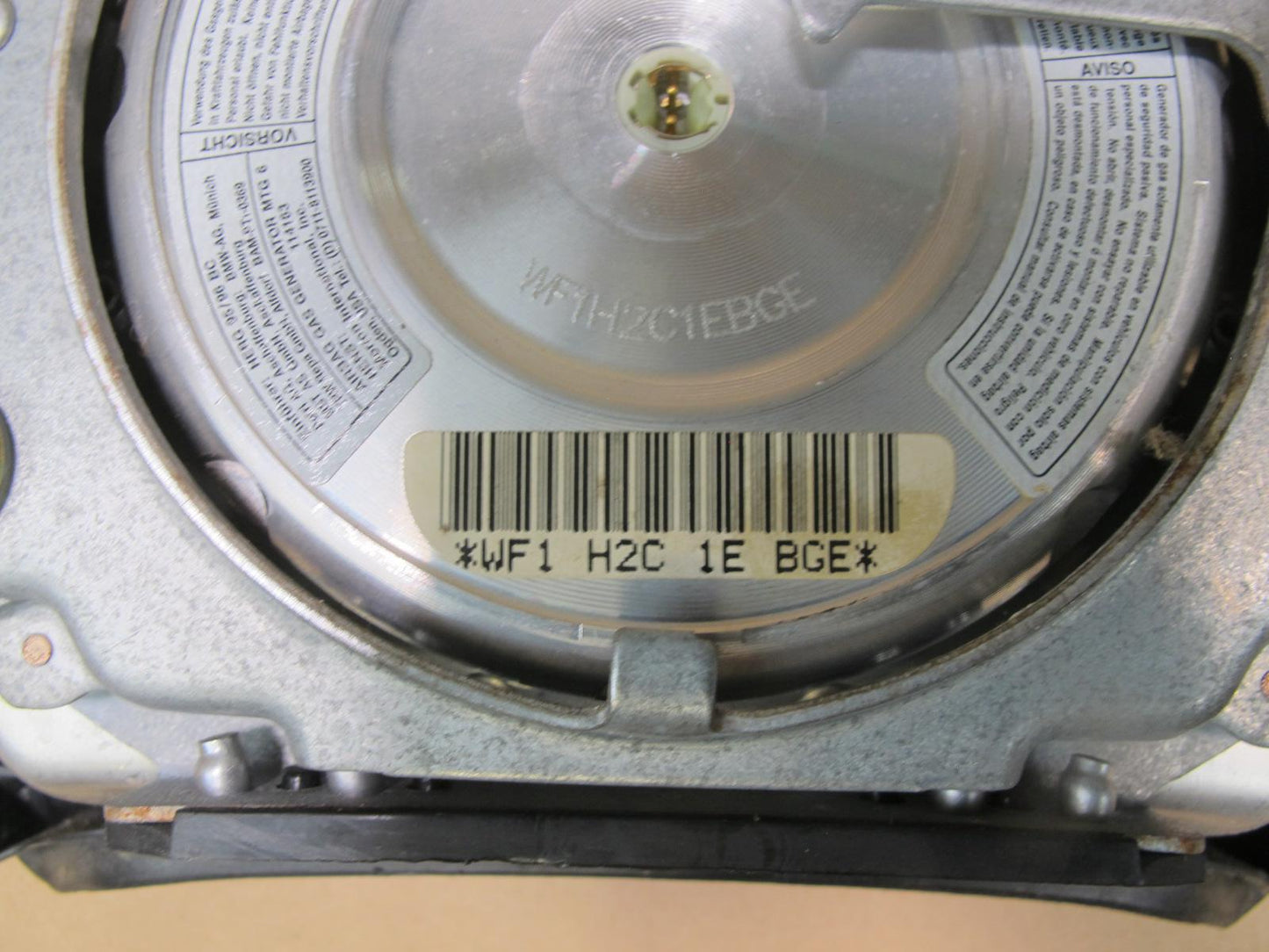 97-99 BMW Z3 E36 FRONT LEFT DRIVER SIDE STEERING WHEEL SRS AIRBAG OEM