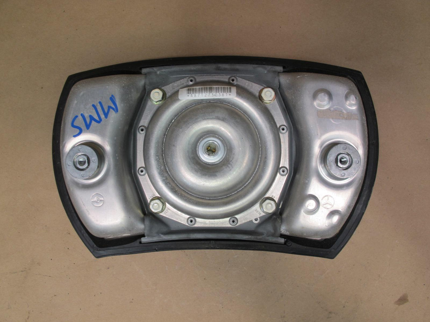 86-91 MERCEDES W126 560SEL FRONT LEFT DRIVER SIDE STEERING WHEEL SRS AIRBAG W/ CONTROL MODULE SET OEM