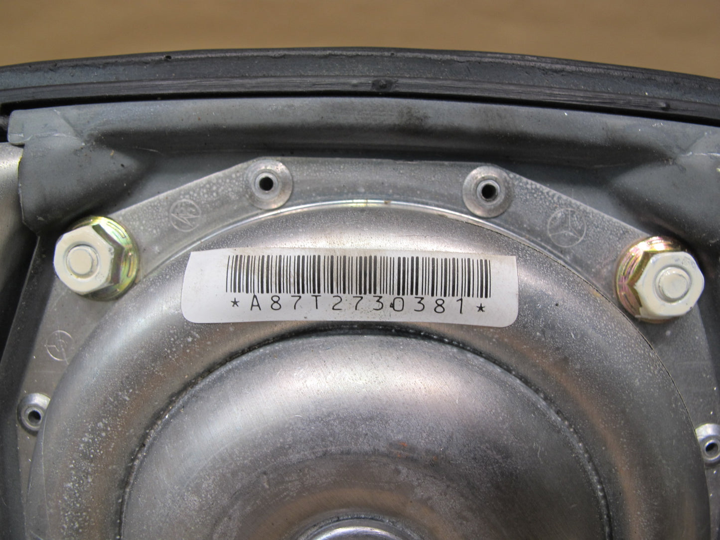 86-91 MERCEDES W126 560SEL FRONT LEFT DRIVER SIDE STEERING WHEEL SRS AIRBAG W/ CONTROL MODULE SET OEM