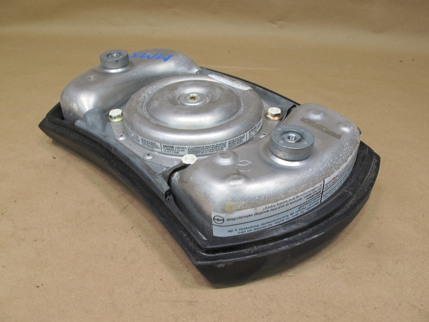 86-91 MERCEDES W126 560SEL FRONT LEFT DRIVER SIDE STEERING WHEEL SRS AIRBAG W/ CONTROL MODULE SET OEM