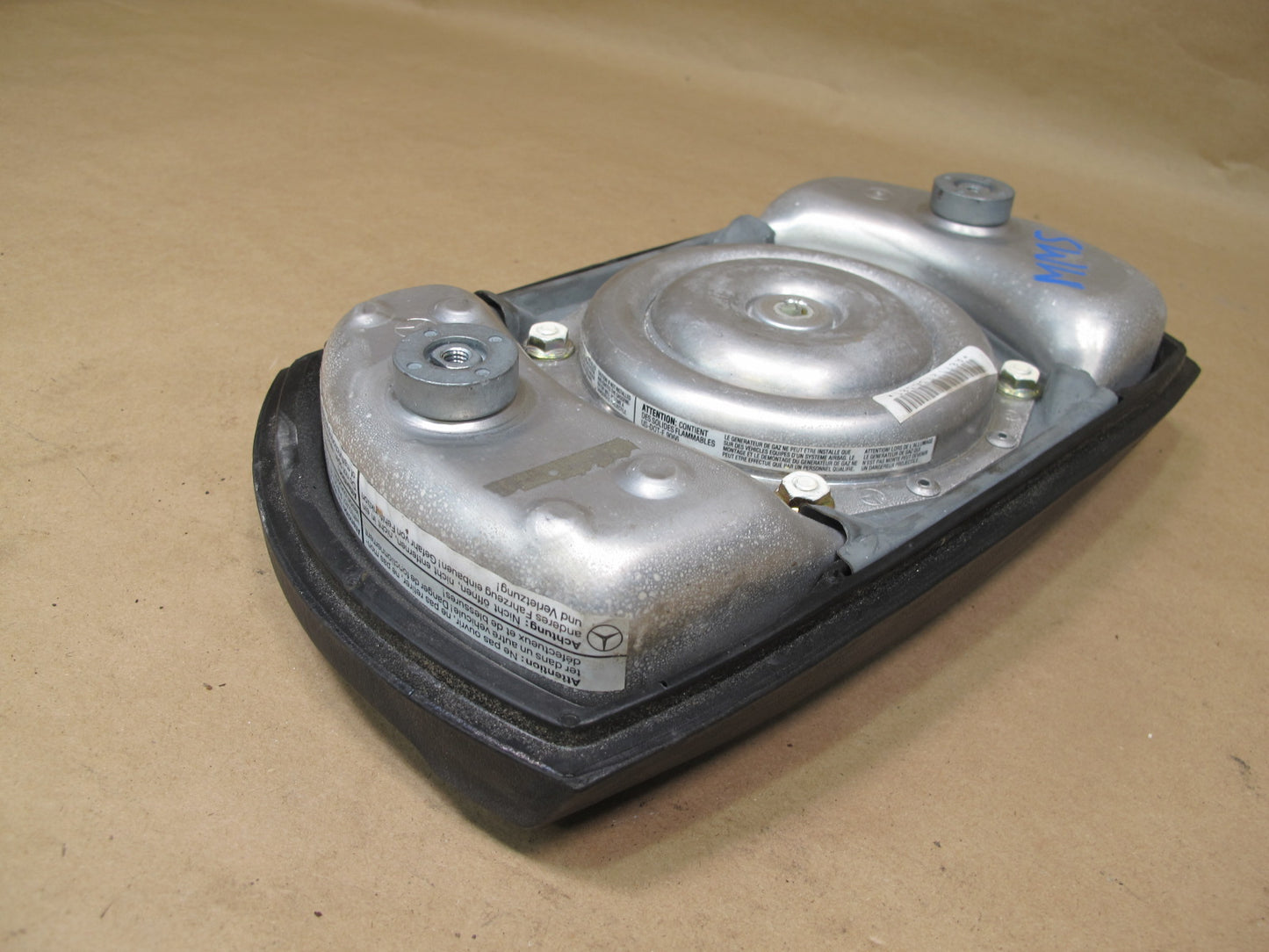 86-91 MERCEDES W126 560SEL FRONT LEFT DRIVER SIDE STEERING WHEEL SRS AIRBAG W/ CONTROL MODULE SET OEM