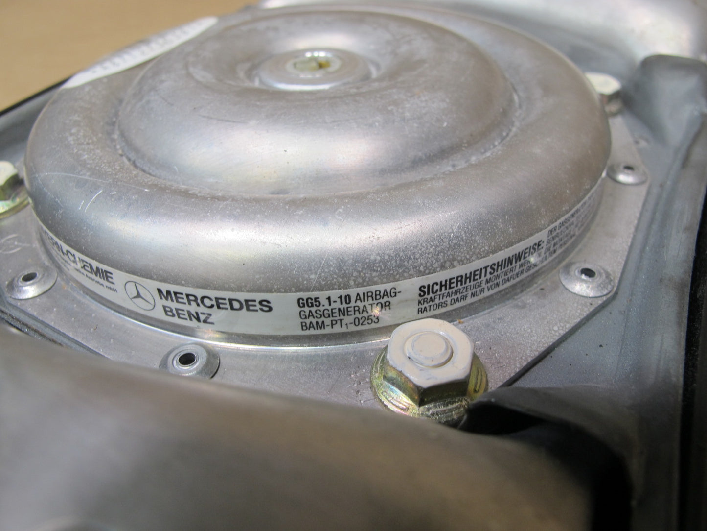86-91 MERCEDES W126 560SEL FRONT LEFT DRIVER SIDE STEERING WHEEL SRS AIRBAG W/ CONTROL MODULE SET OEM