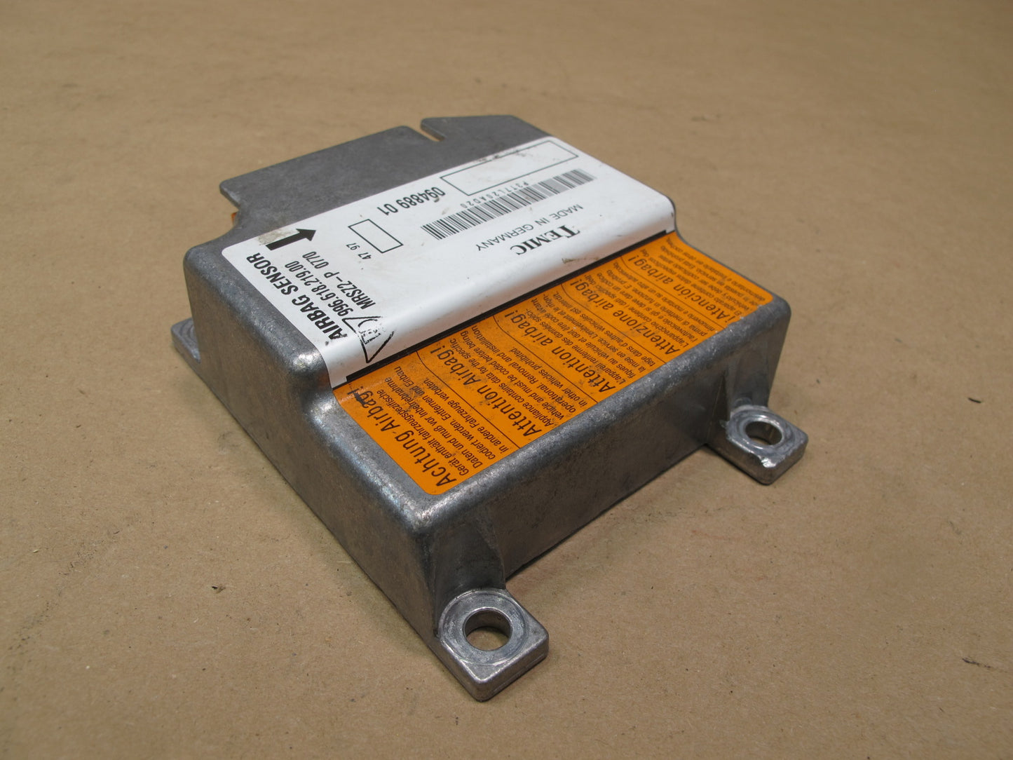 99-05 PORSCHE 911 CARRERA 996 SRS AIRBAG CONTROL MODULE UNIT 99661821900 OEM