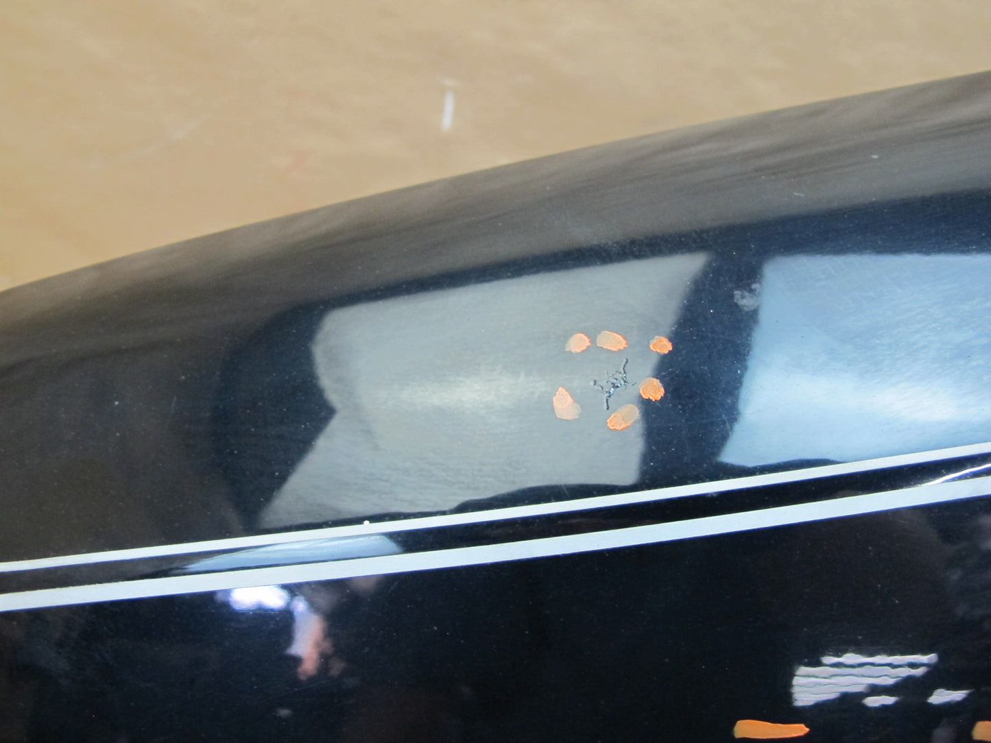 86-91 Mercedes W126 Front Left Fender Shell Cover Panel Black OEM