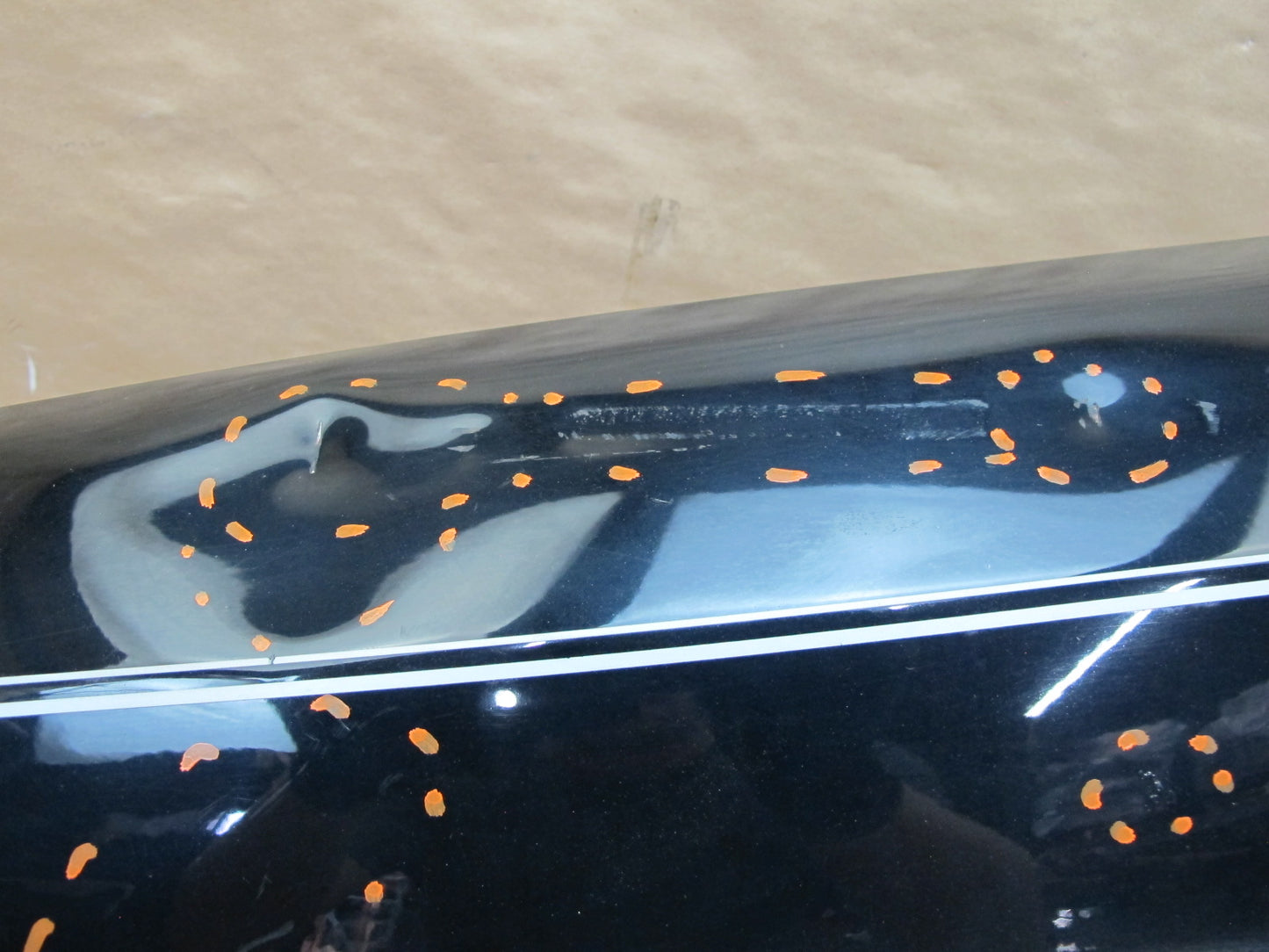 86-91 Mercedes W126 Front Left Fender Shell Cover Panel Black OEM