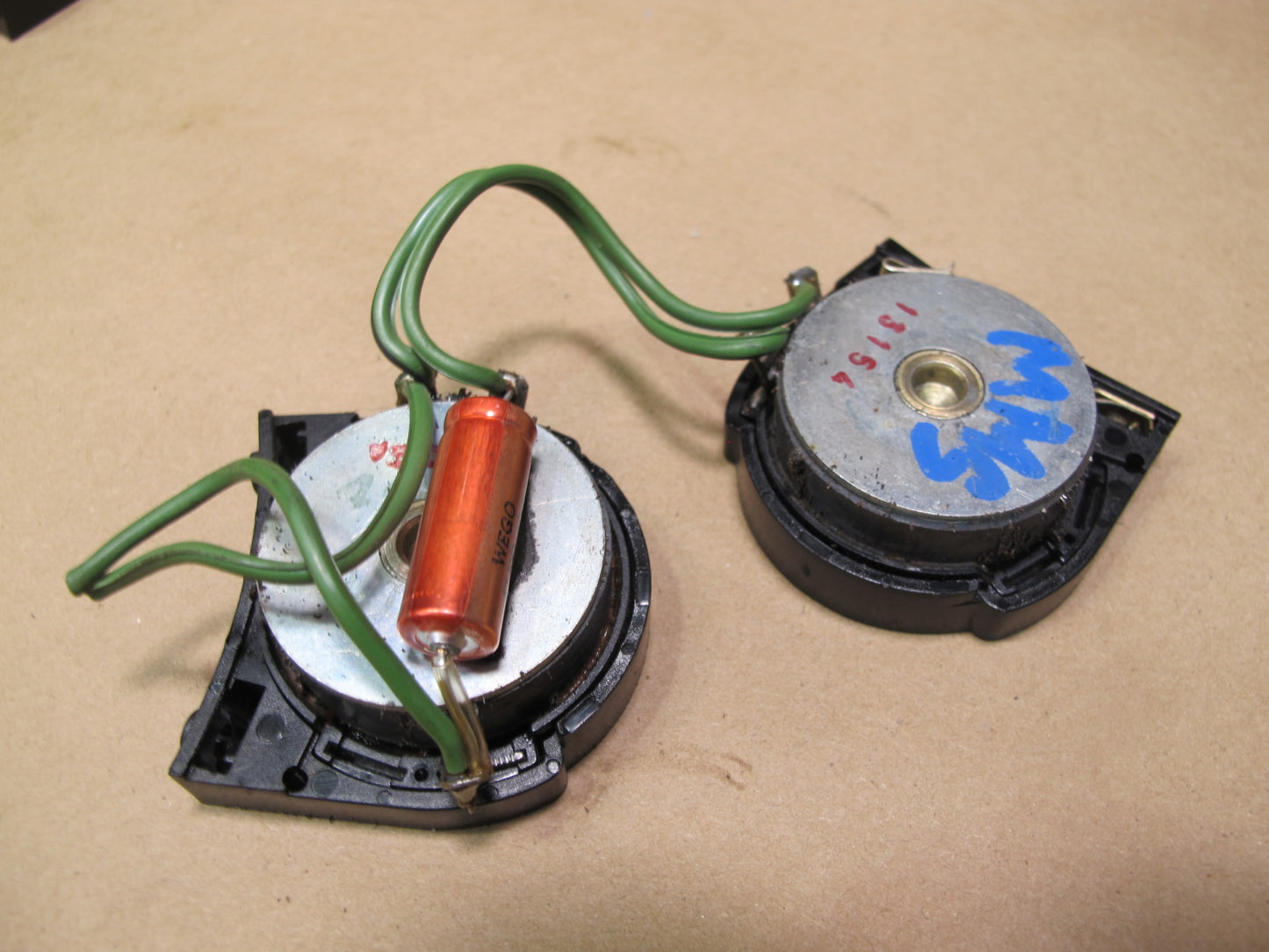 86-91 Mercedes W126 Set of 2 Pair Rear Left & Right Tweeter Speaker OEM
