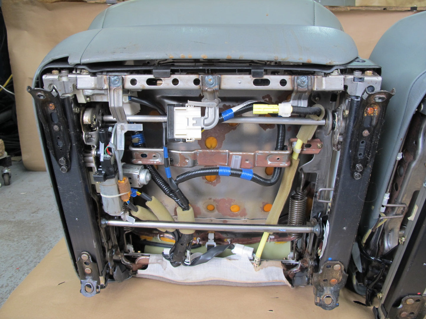 98-00 Lexus UCF20L LS400 Front & Rear Leather Seat Gray Complete Set OEM