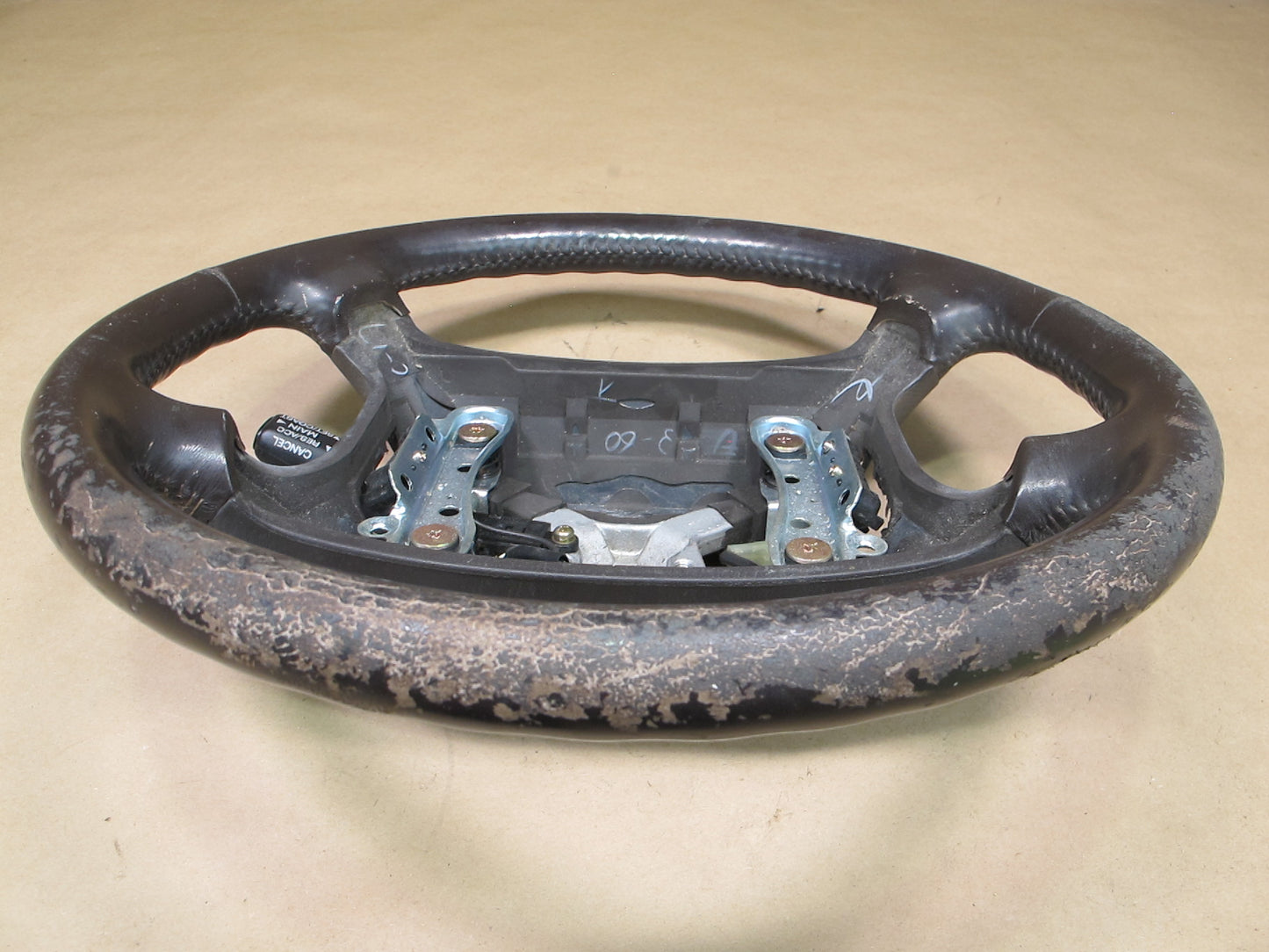 90-94 Lexus UCF10 LS400 Leather Steering w Cruise Switch OEM