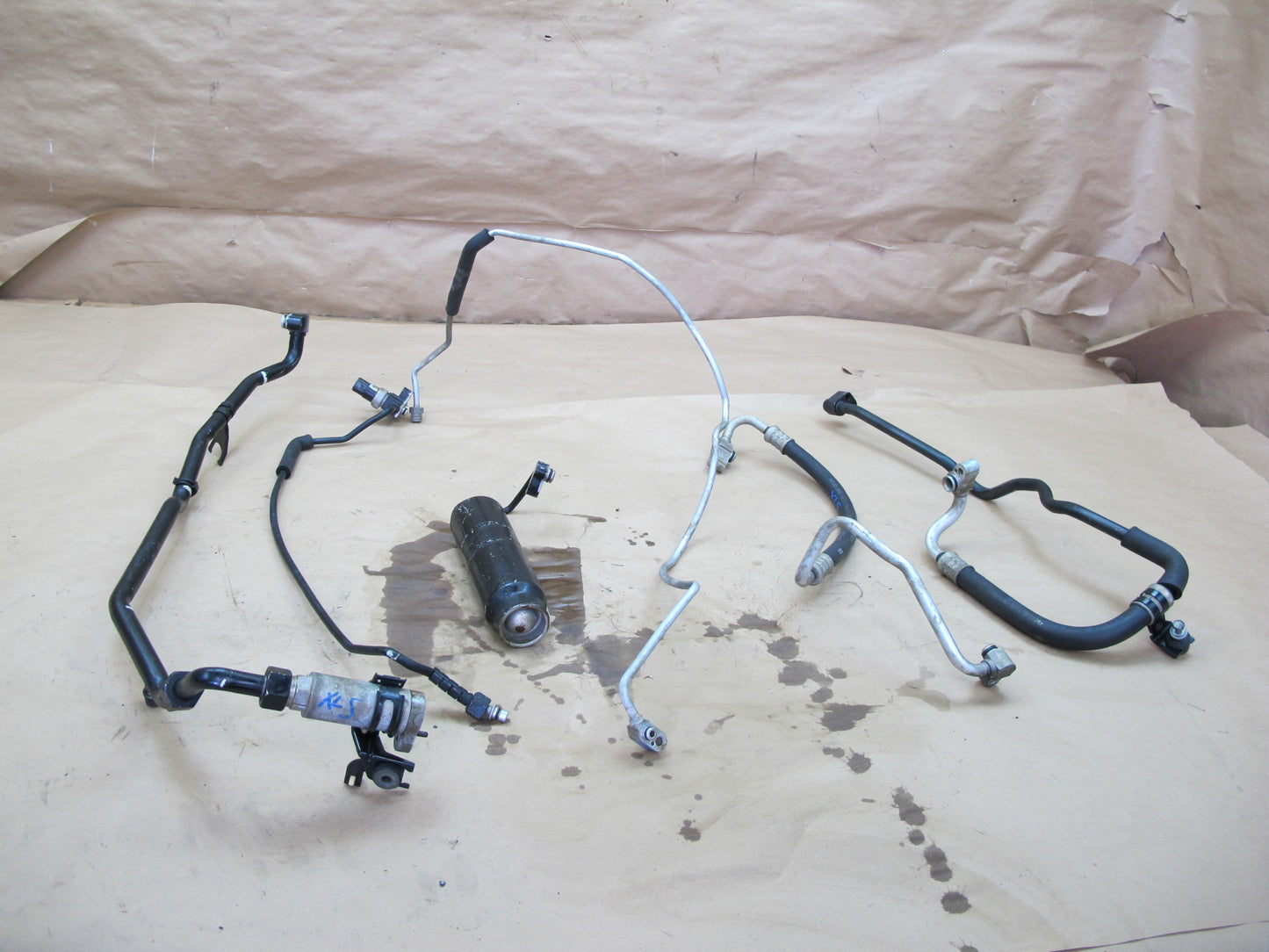 98-00 Lexus UCF20 LS400 Set of 6 AC Air Condition Hose Pipe Line & Dryer OEM