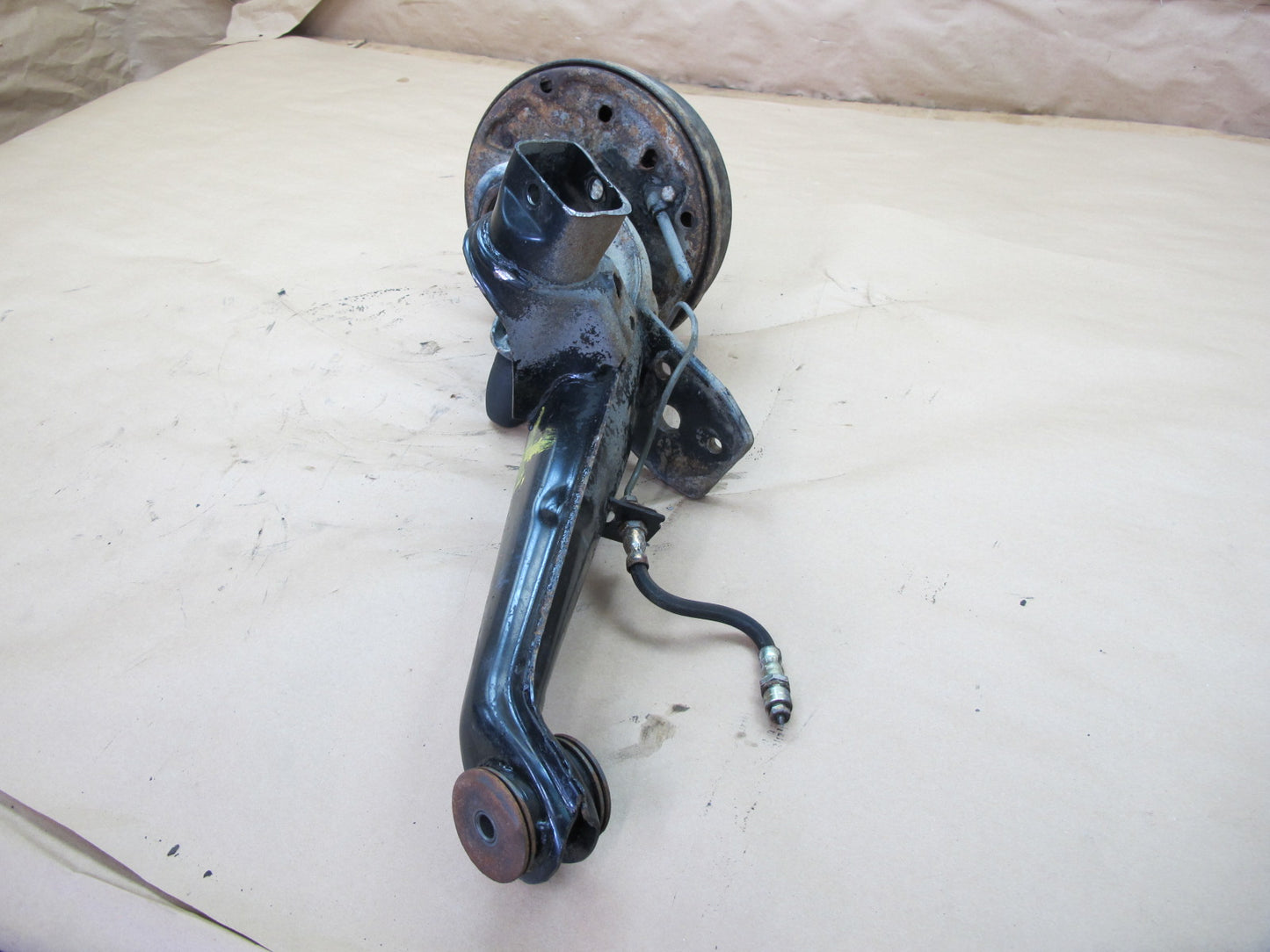 80-82 Porsche 924 Rear Right Trailing Arm Knuckle Wheel Hub Bearing Rotor OEM