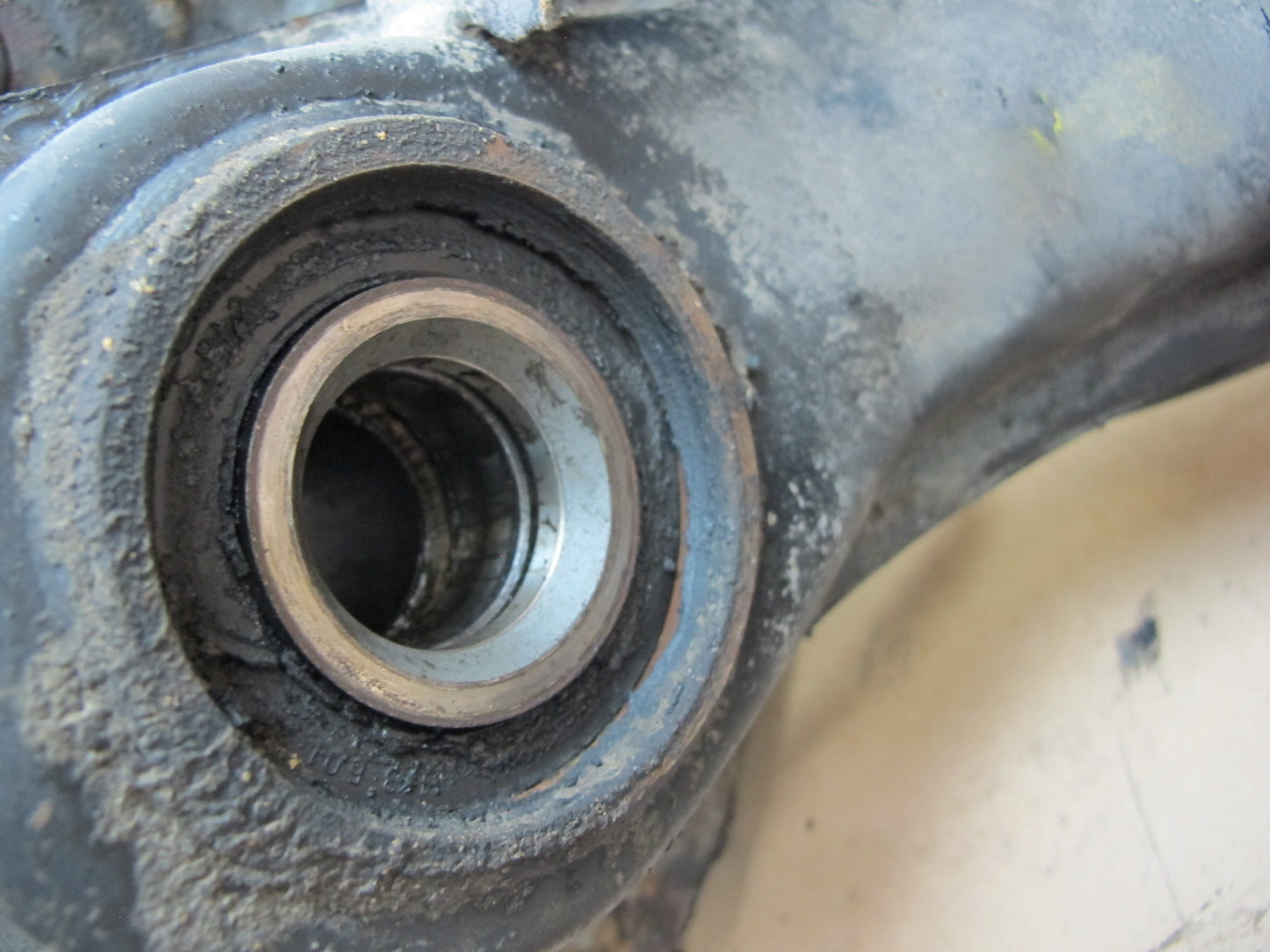 80-82 Porsche 924 Rear Left Trailing Arm Knuckle Wheel Hub Bearing Rotor OEM