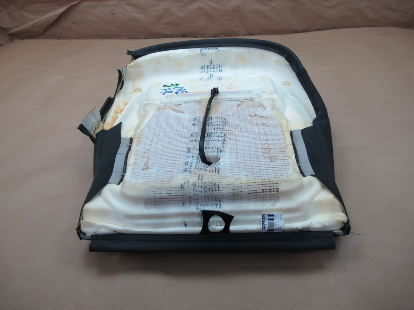 12-15 Range Rover Evoque Front Right Seat Lower Leather Cushion Black OEM