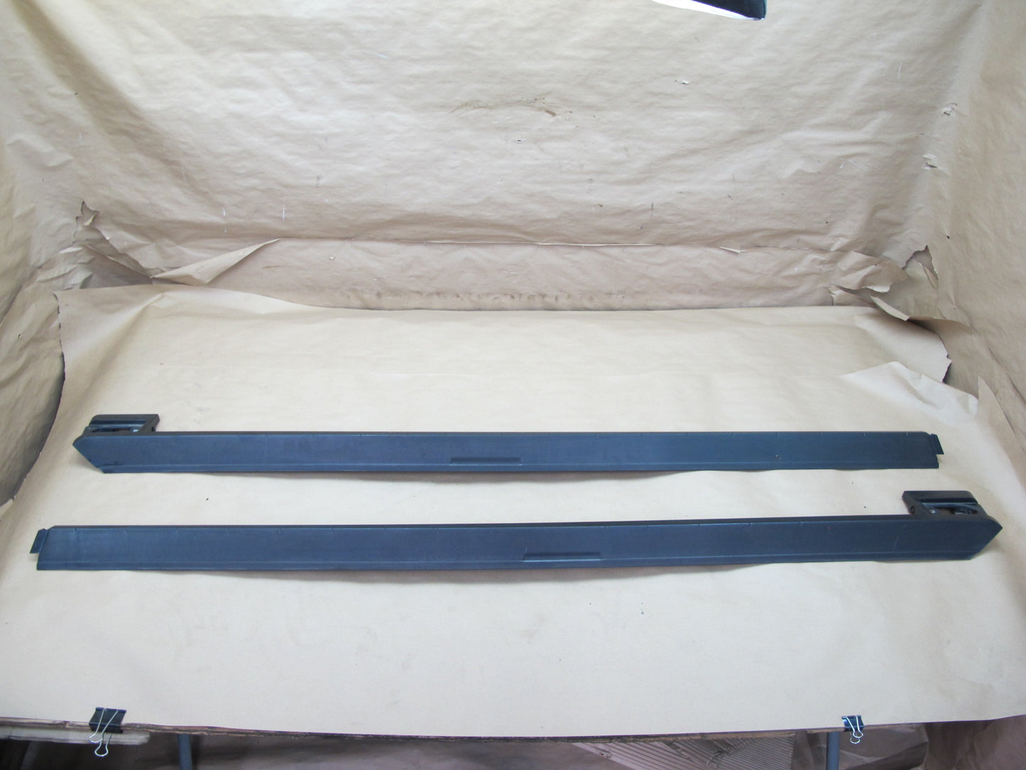 2003-2009 Hummer H2 Front Right & Left Side Roof Rack Rail Cover Molding Set