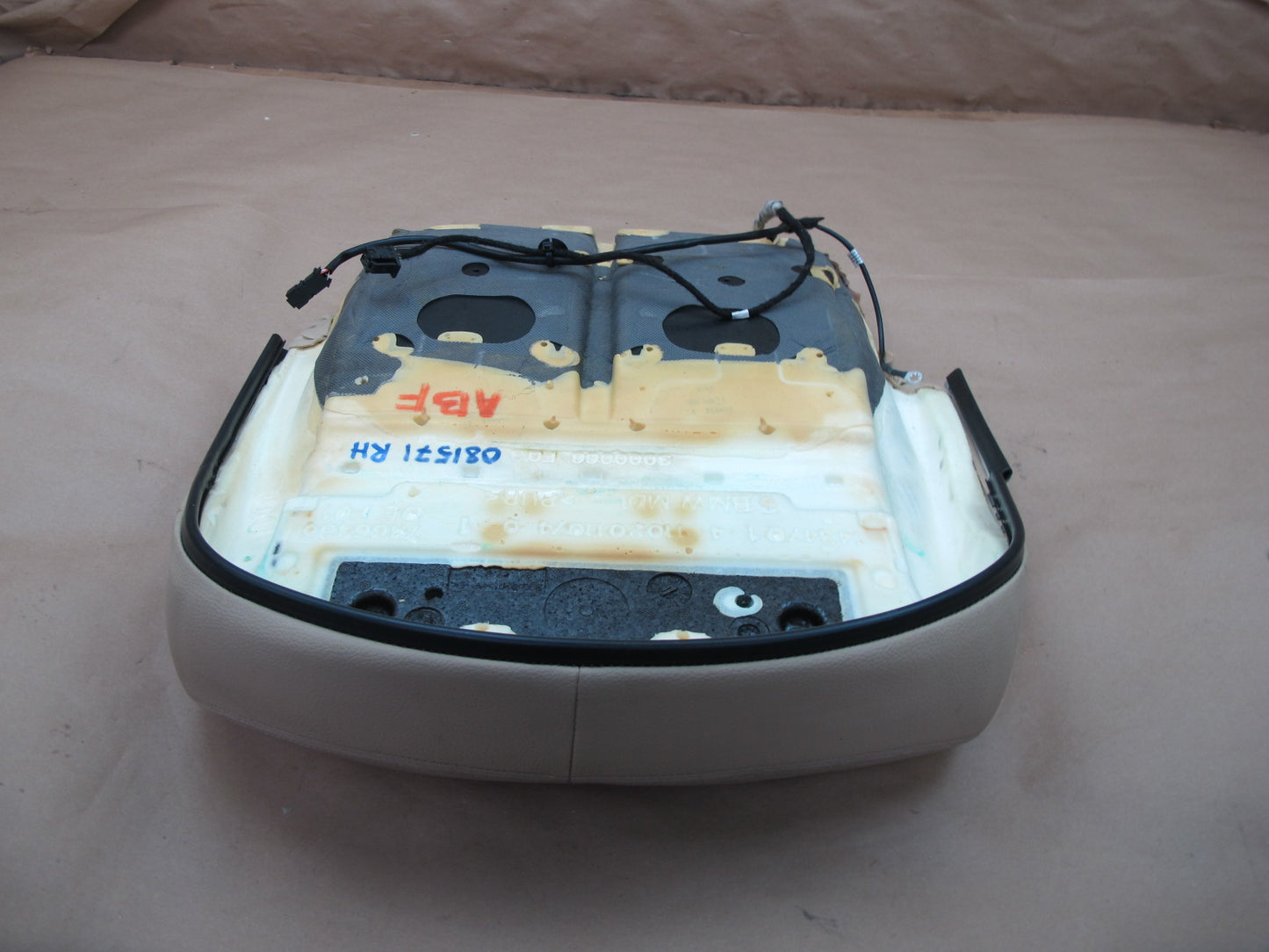14-16 BMW F33 Convertible Front Right Leather Heated Seat Lower Cushion OEM