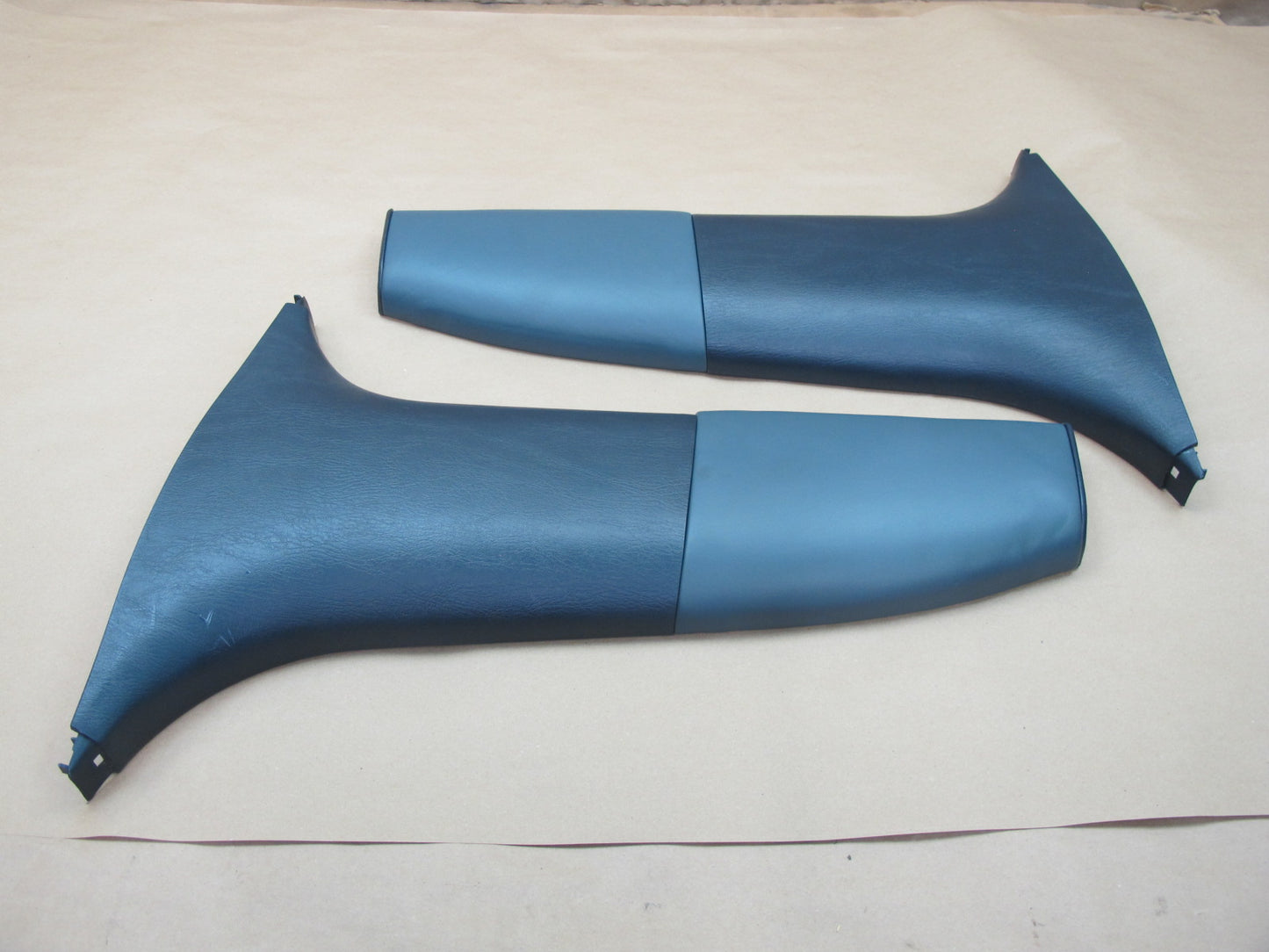 1992-1996 Lexus ES300 Left & Right Lower B Pillar Trim Cover Dark Blue OEM
