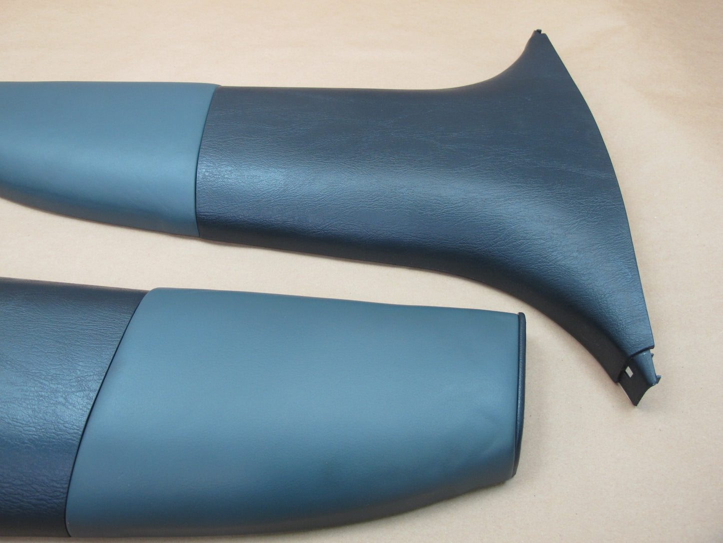 1992-1996 Lexus ES300 Left & Right Lower B Pillar Trim Cover Dark Blue OEM