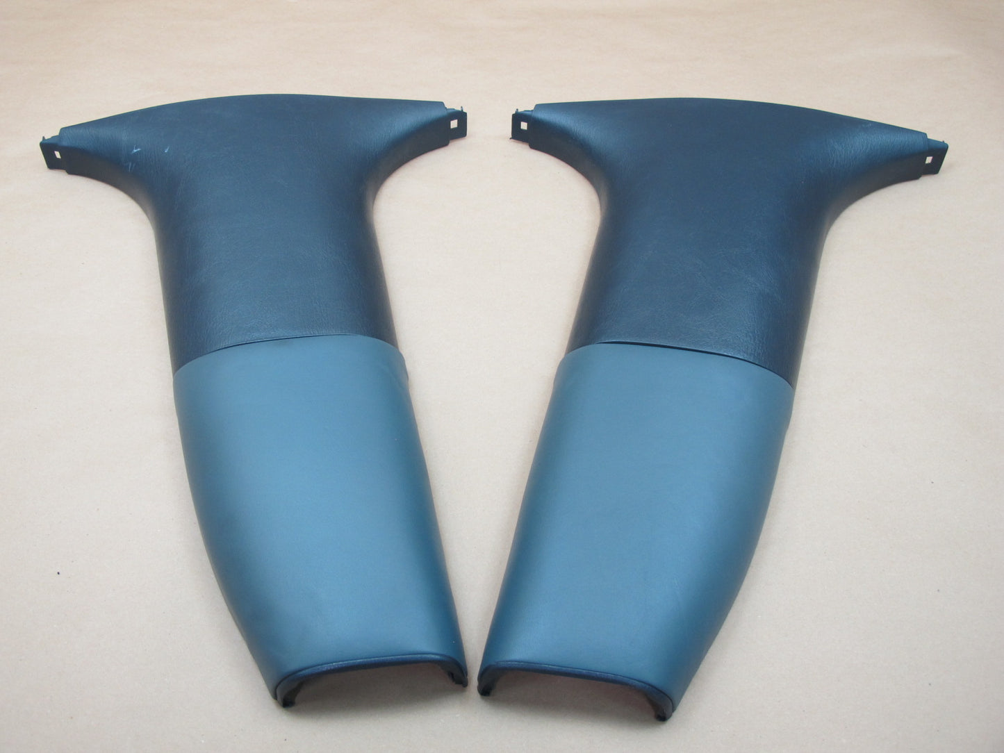 1992-1996 Lexus ES300 Left & Right Lower B Pillar Trim Cover Dark Blue OEM
