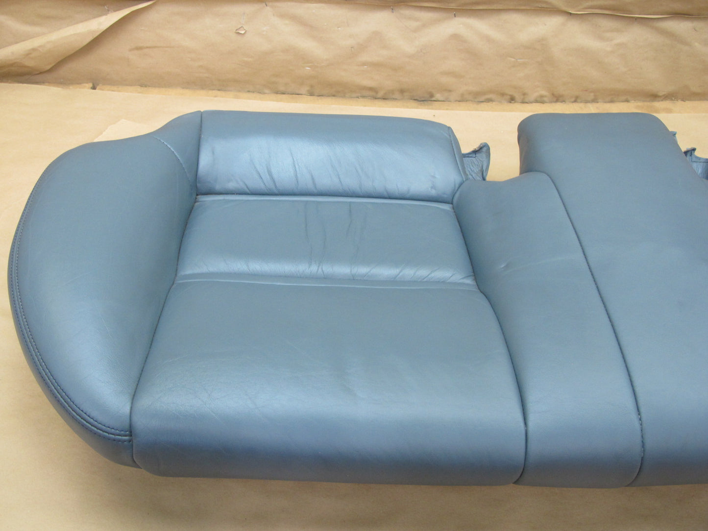 1992-1993 Lexus ES300 Rear Lower Seat Cushion Dark Blue Leather OEM
