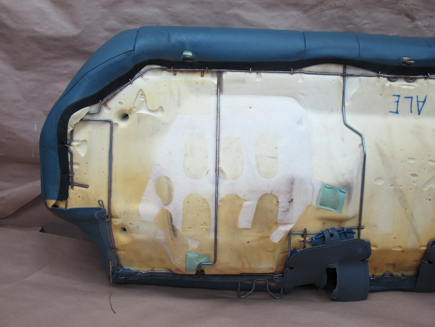 1992-1993 Lexus ES300 Rear Lower Seat Cushion Dark Blue Leather OEM