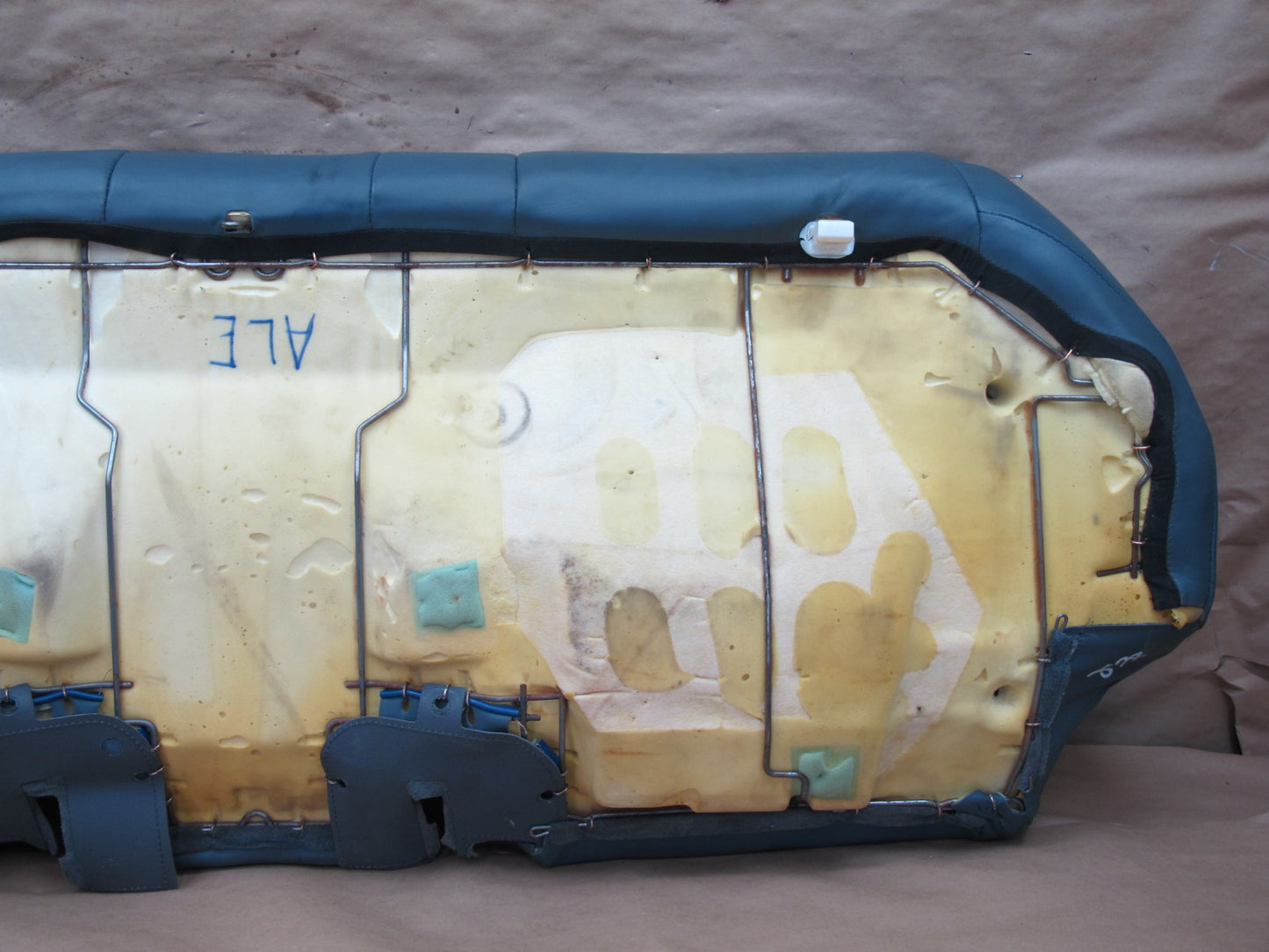 1992-1993 Lexus ES300 Rear Lower Seat Cushion Dark Blue Leather OEM