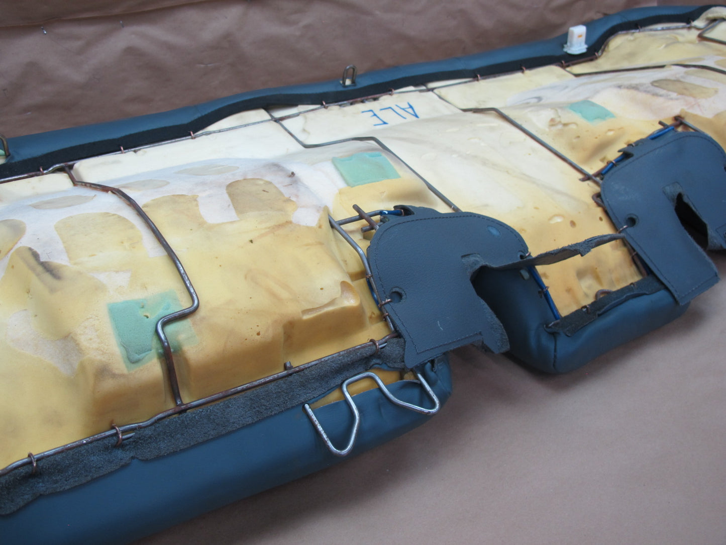 1992-1993 Lexus ES300 Rear Lower Seat Cushion Dark Blue Leather OEM