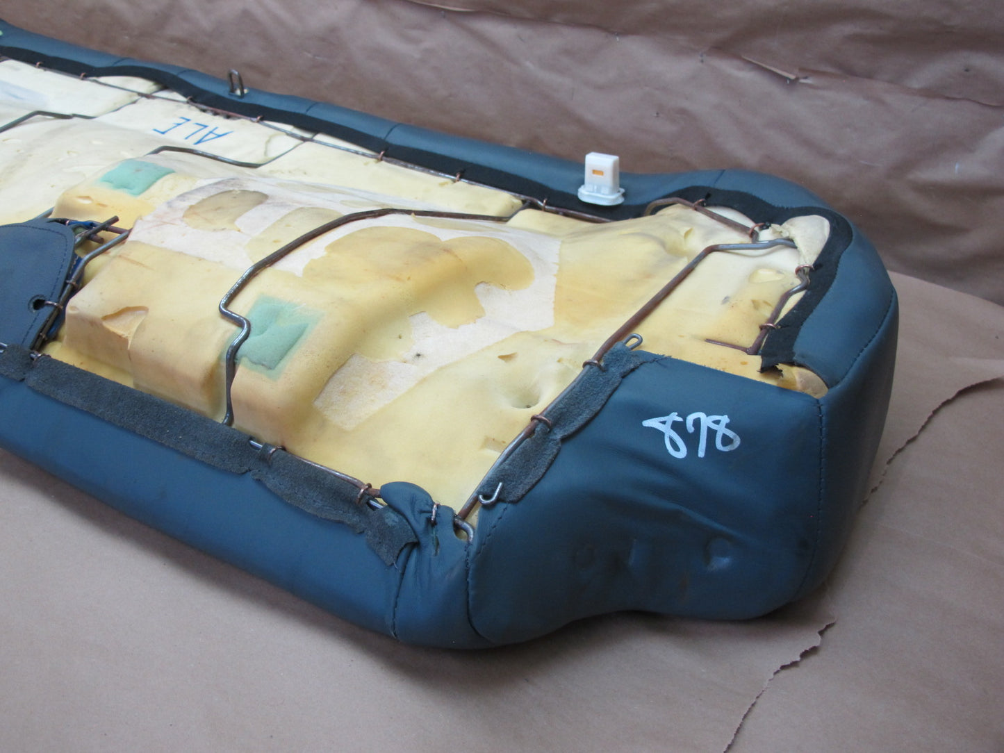 1992-1993 Lexus ES300 Rear Lower Seat Cushion Dark Blue Leather OEM