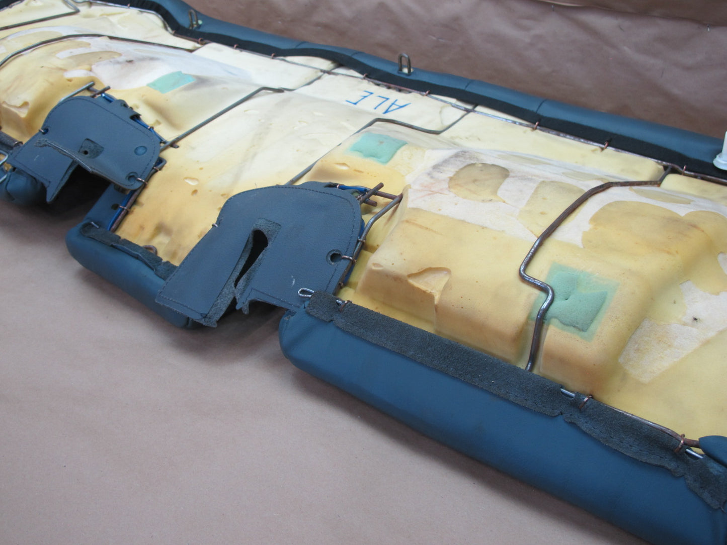 1992-1993 Lexus ES300 Rear Lower Seat Cushion Dark Blue Leather OEM