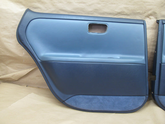 1992-1993 Lexus ES300 Rear Left & Right Interior Door Panel Dark Blue OEM