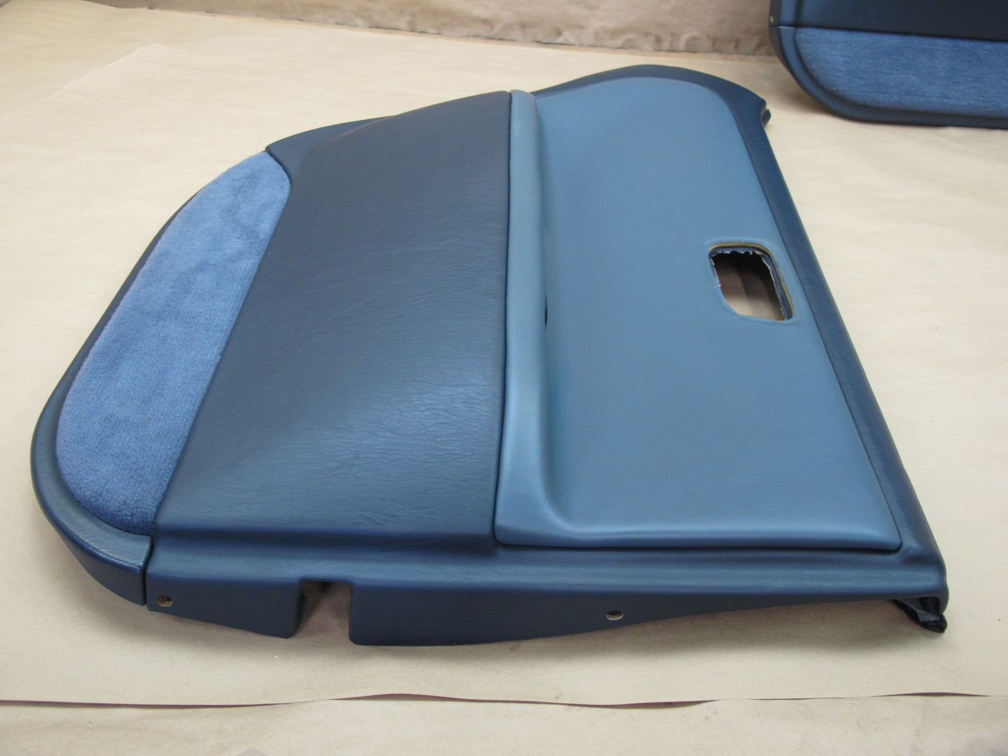 1992-1993 Lexus ES300 Rear Left & Right Interior Door Panel Dark Blue OEM