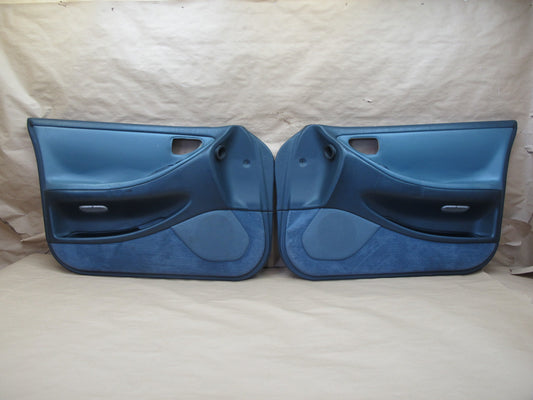 92-93 Lexus ES300 VCV10 Set of 2 Front Left & Right Interior Door Panel Blue OEM